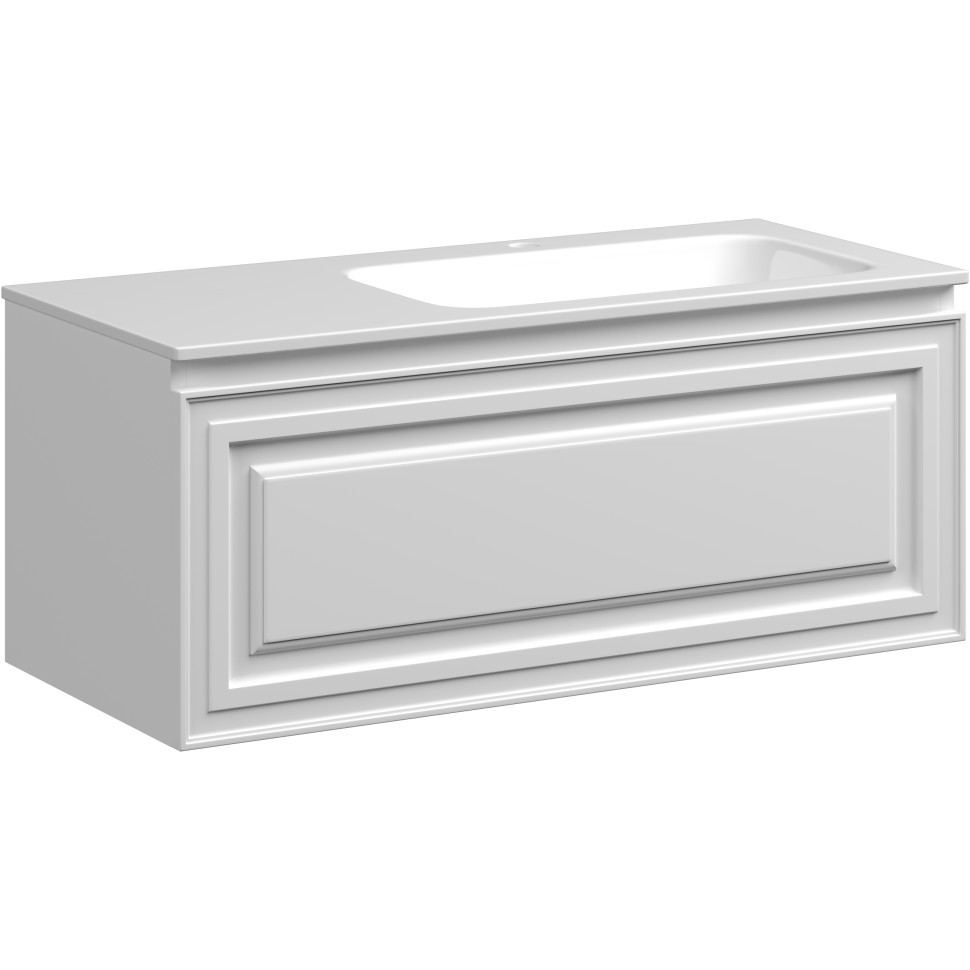 Изображение товара Тумба под раковину Sancos Very Bianco VR100RW подвесная 99.5 см белый Италия