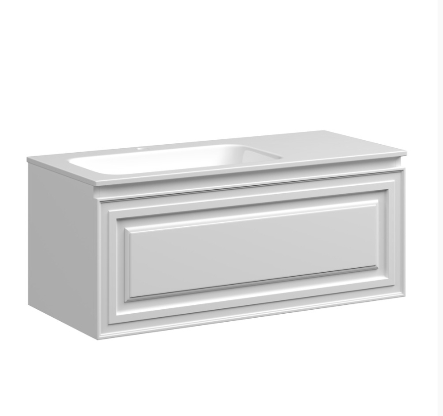 Изображение товара Тумба под раковину Sancos Very Bianco VR100LW подвесная 99.50см цвет белый