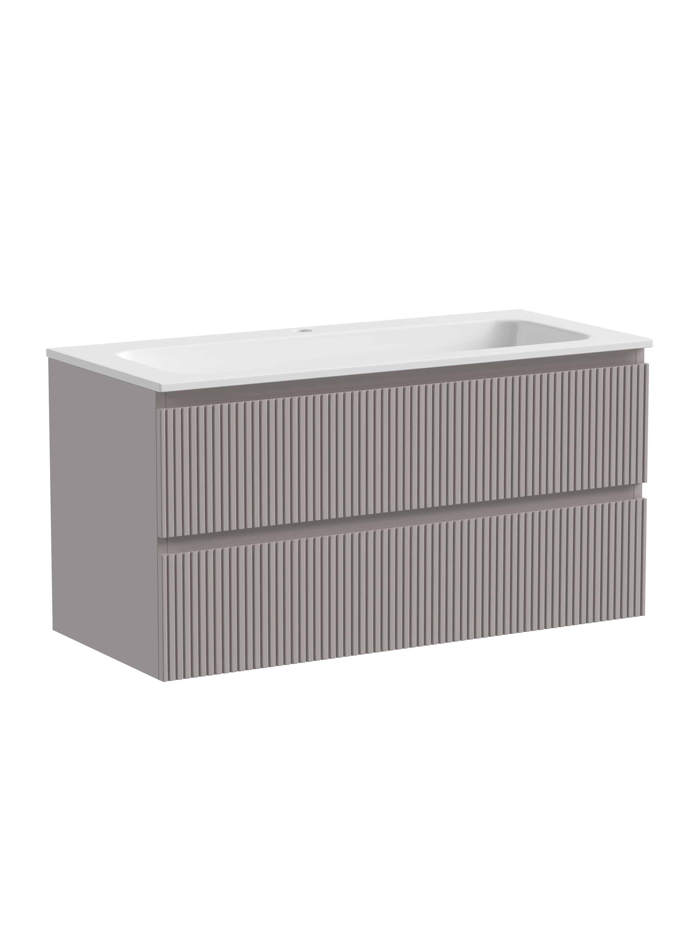 Изображение товара Тумба под раковину Sancos Snob T Doha Soft SNT100SM подвесная 99.50см цвет серый