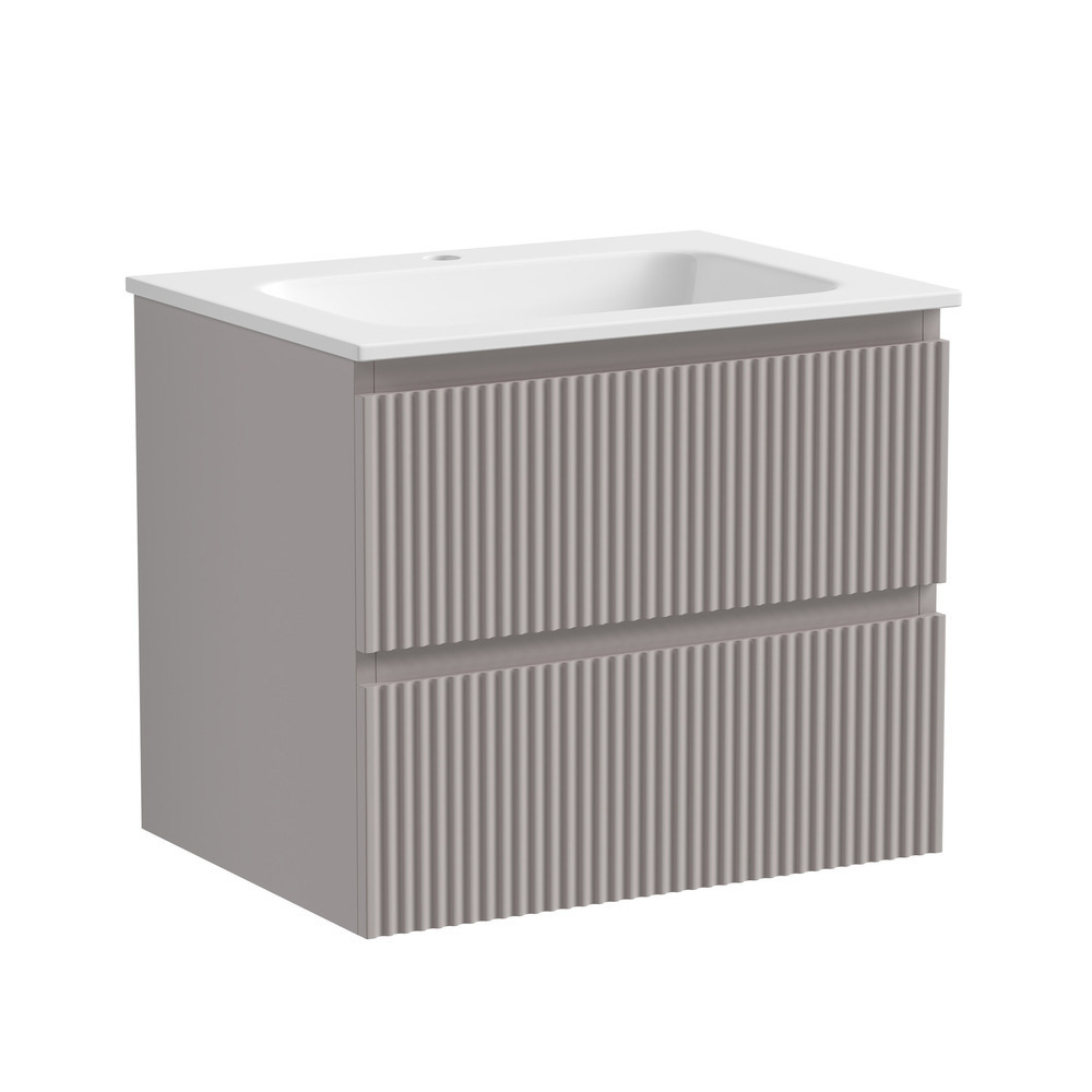 Изображение товара Тумба под раковину Sancos Snob R Doha Soft SNR60SM подвесная 59см цвет серый