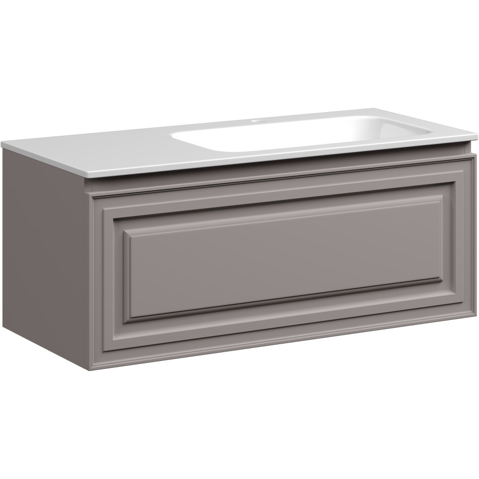 Изображение товара Тумба под раковину Sancos Very Doha Soft VR100RSM подвесная 99.5 см серый дизайн Италия