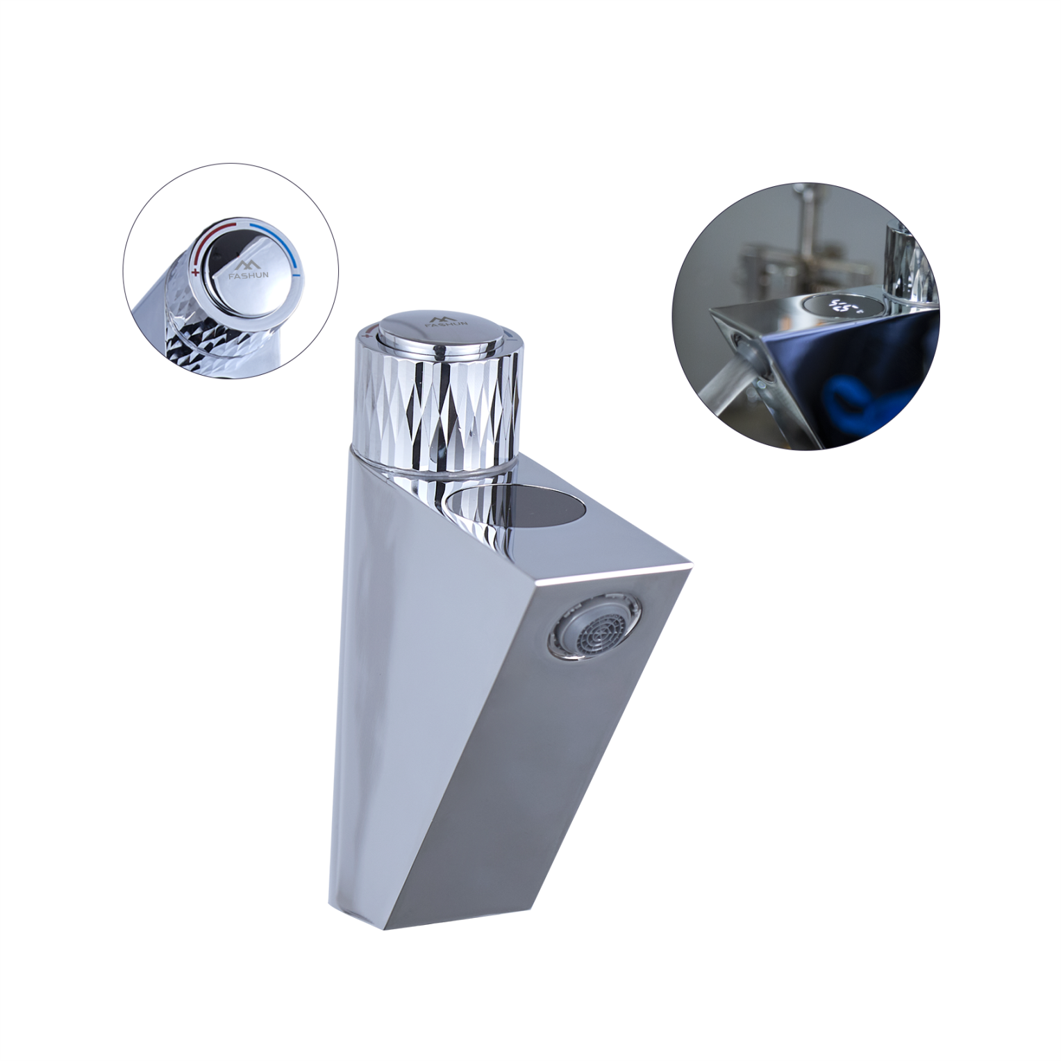 Изображение товара Смеситель для раковины FASHUN A4020 нажимной цвет хром