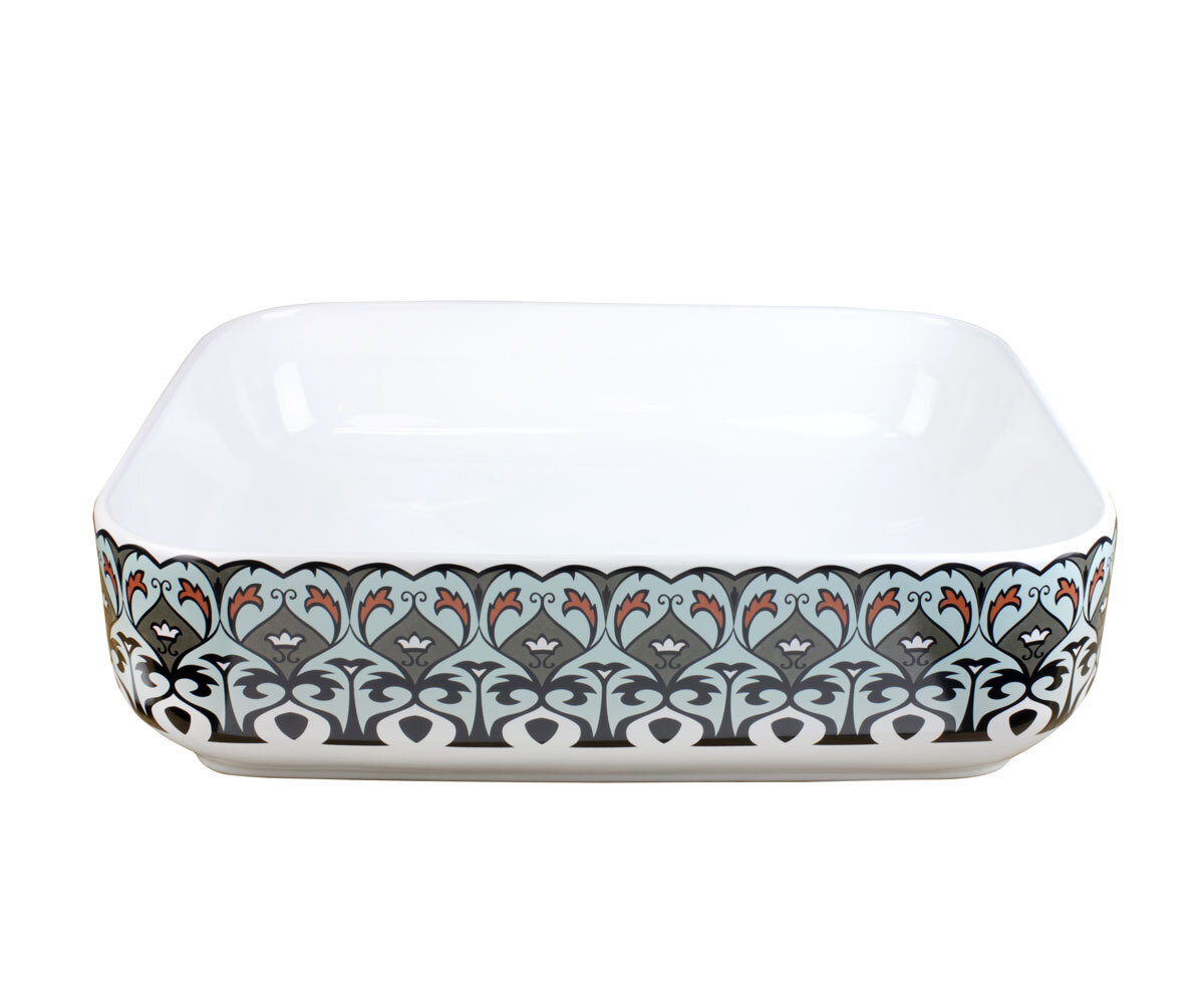 Изображение товара Раковина BRONZE DE LUXE 2073 Разноцветная накладная круглая 50 см