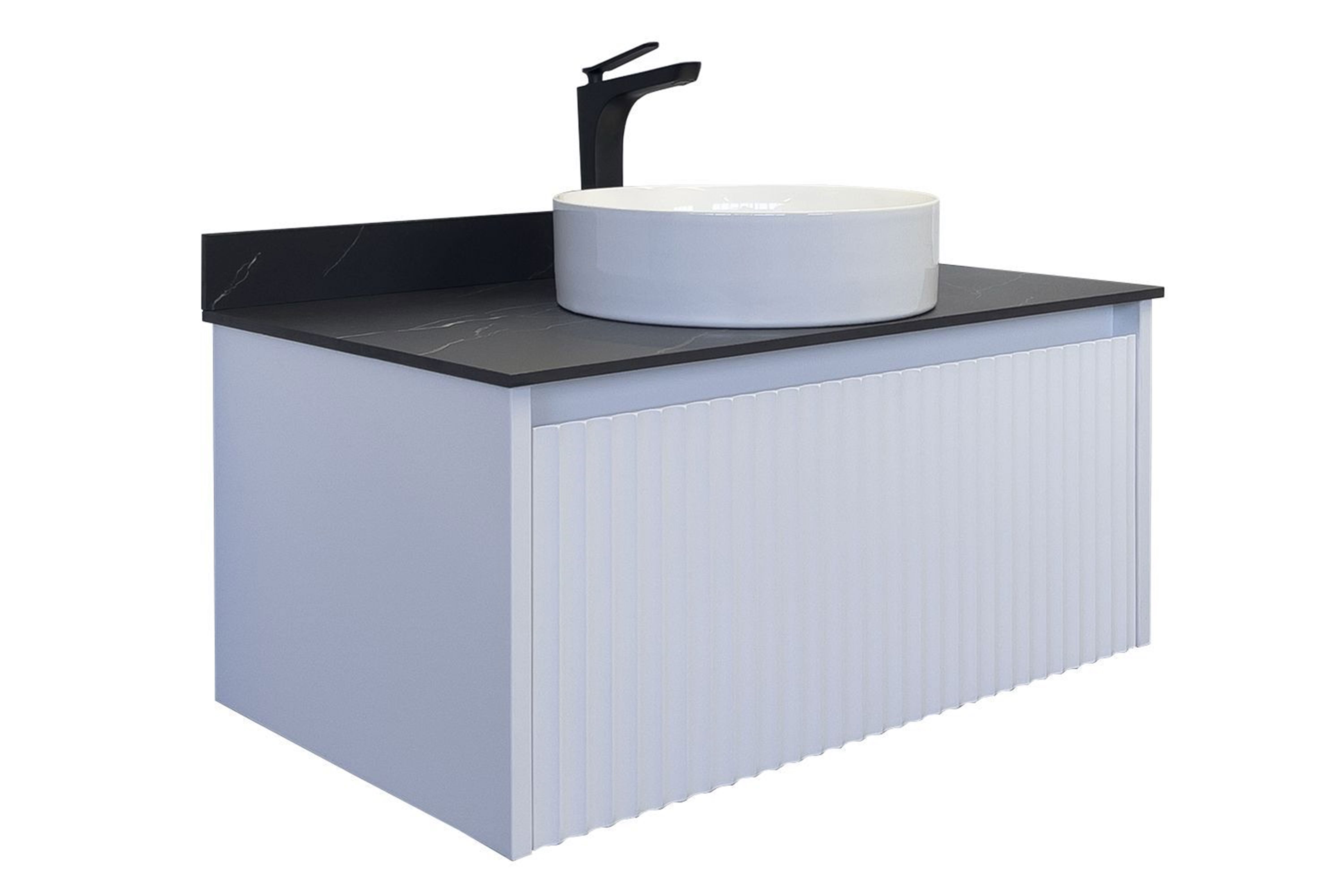 Изображение товара Тумба под раковину Comforty Марсель 90см с керамической раковиной и столешницей