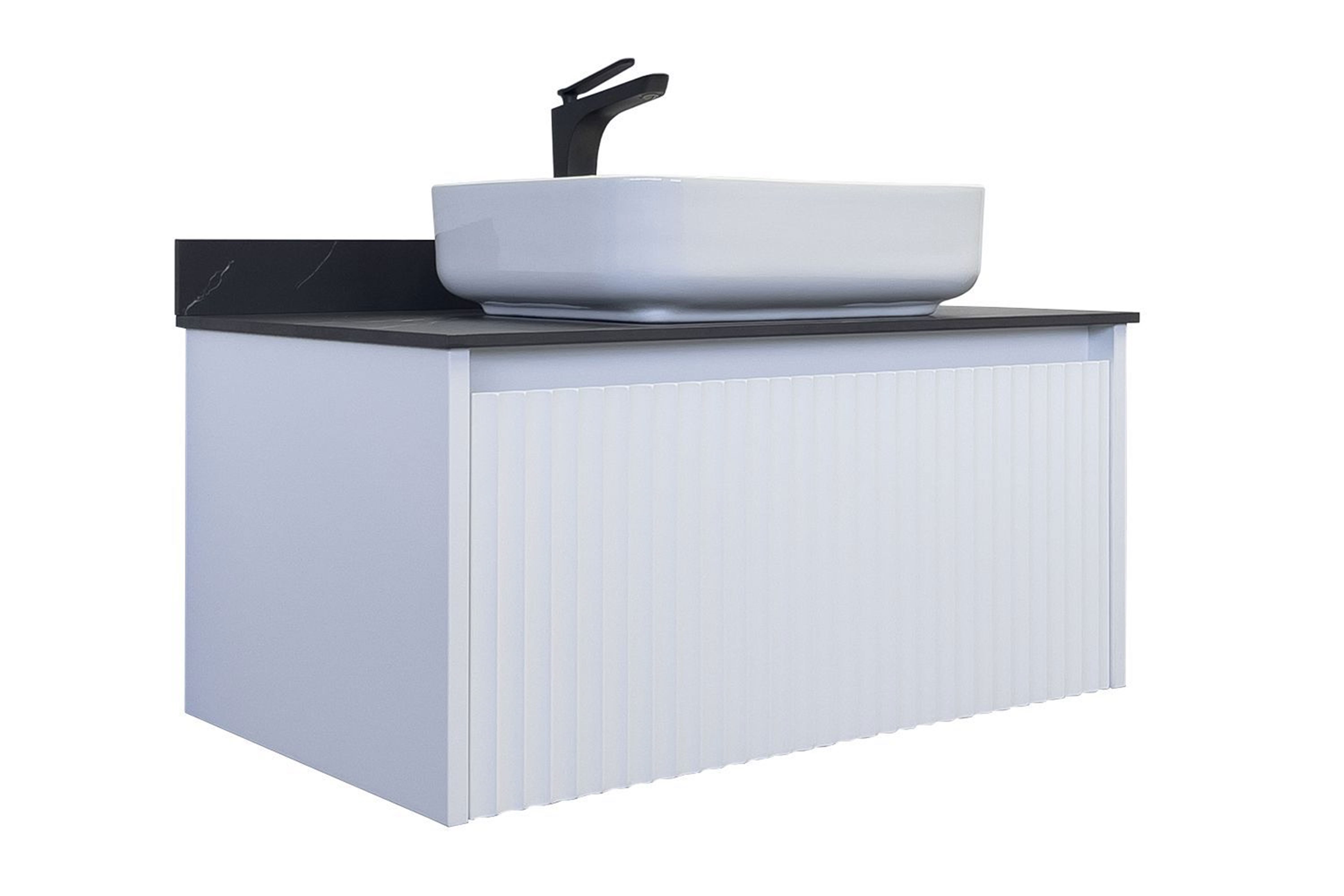 Изображение товара Тумба под раковину Comforty Марсель 90 см с раковиной и столешницей из керамогранита