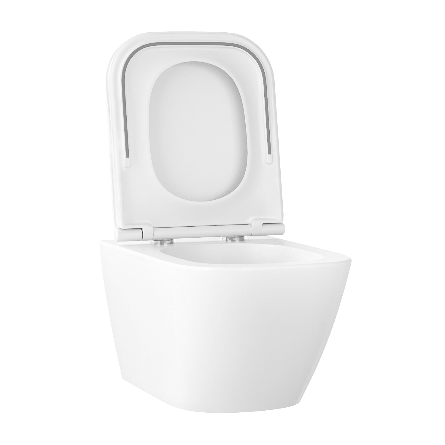 Изображение товара Унитаз подвесной Wellsee 182602001 безободковый с сиденьем микролифт