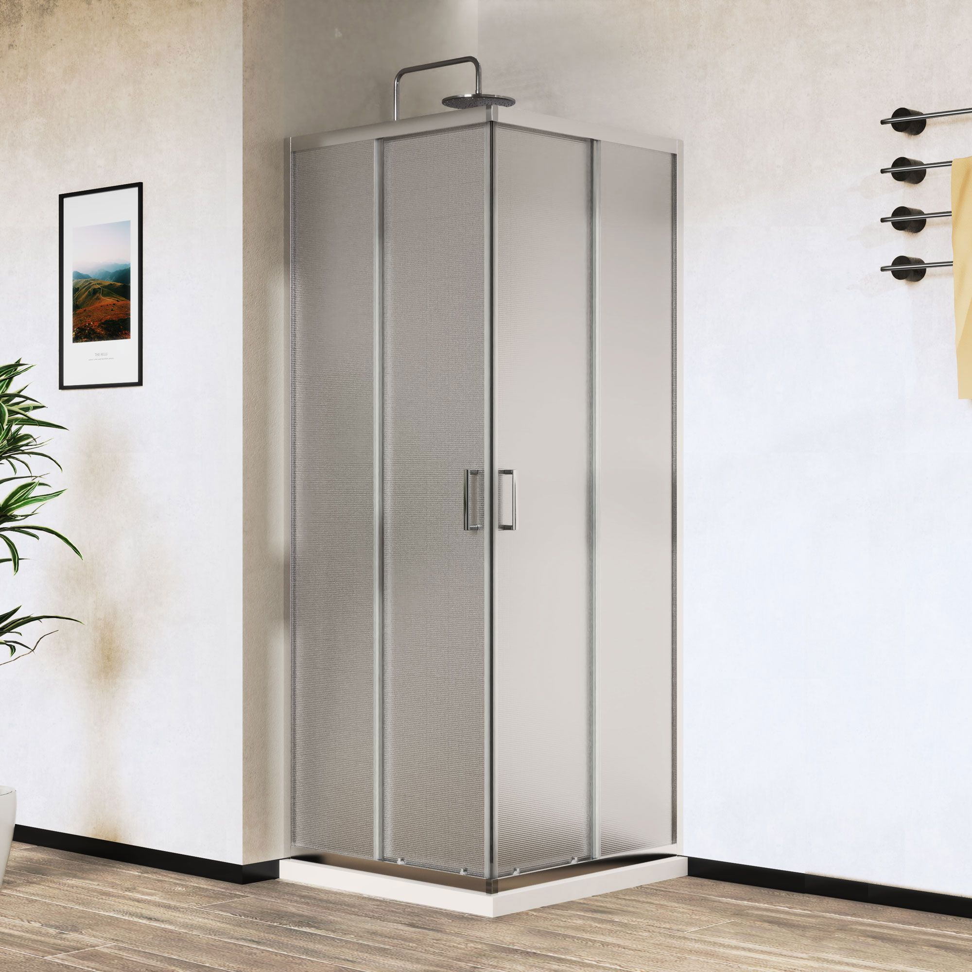 Изображение товара Душевой уголок Vincea City VSS-5CT8010CL 80x100 см прозрачное стекло хром Италия