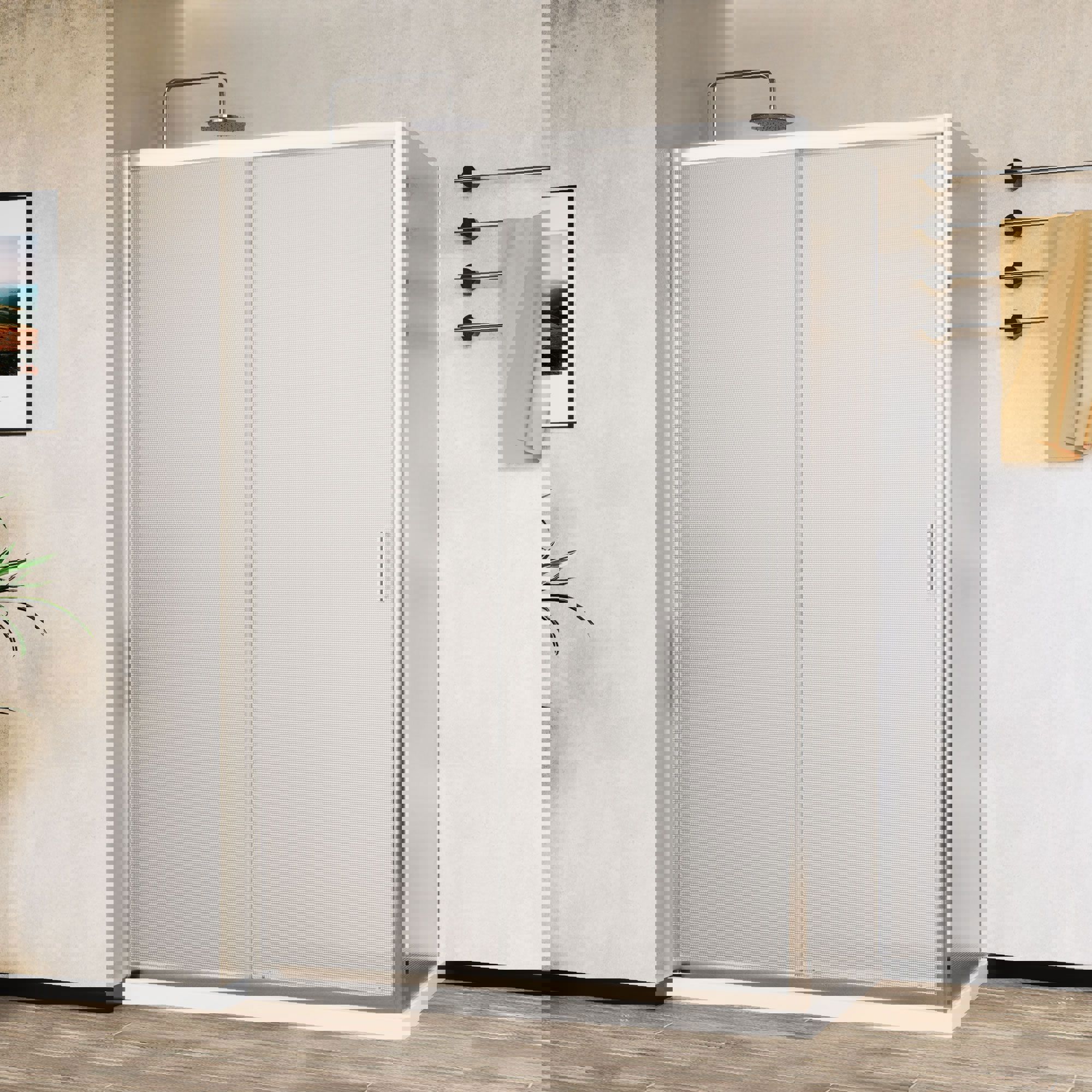 Изображение товара Душевой уголок Vincea Slim-N VSR-5CT9012MT прямоугольник 90x120см серебро профиль эффект стекла рифленый