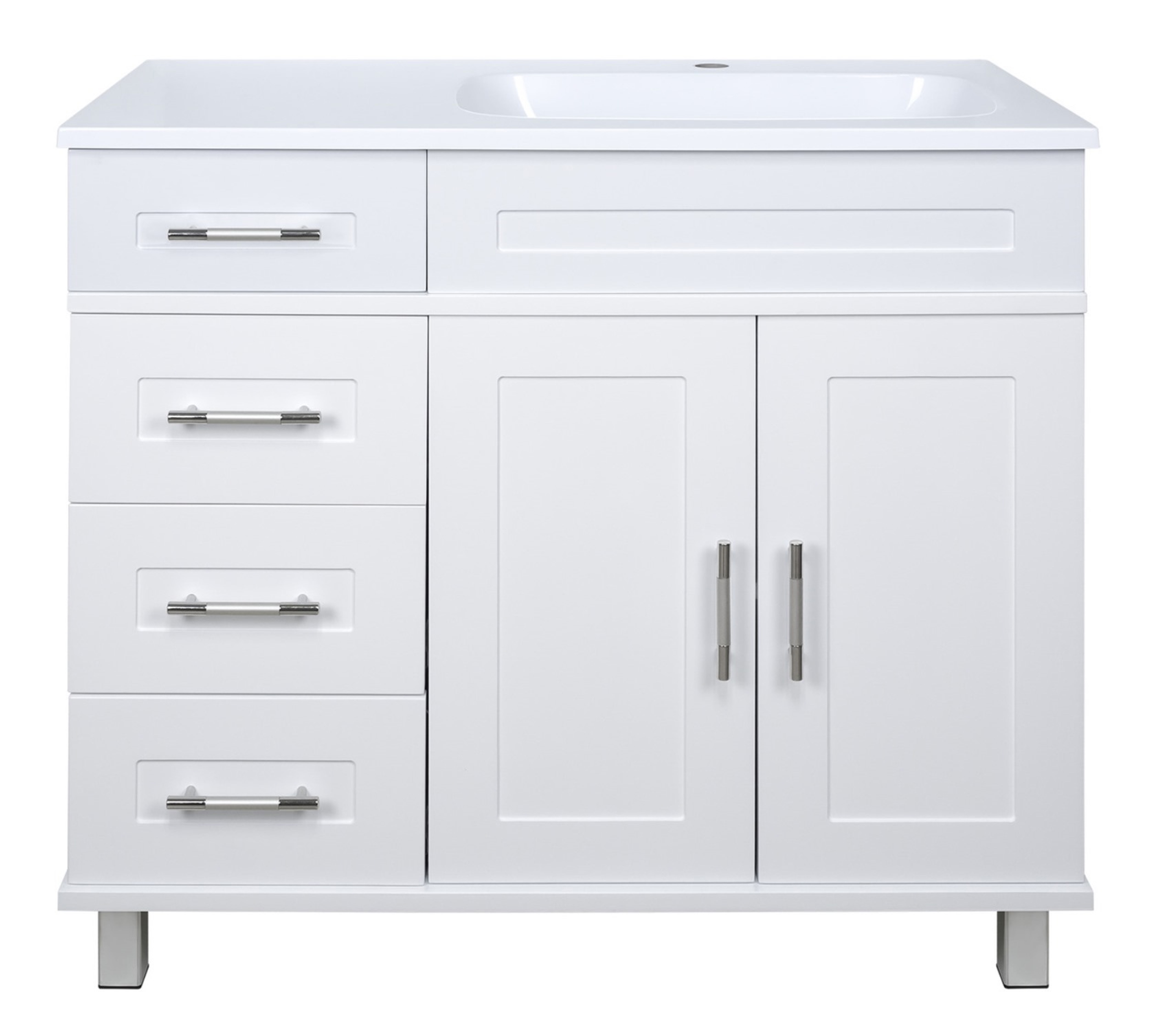 Изображение товара Тумба под раковину Misty Купер 90 см с раковиной белая Россия