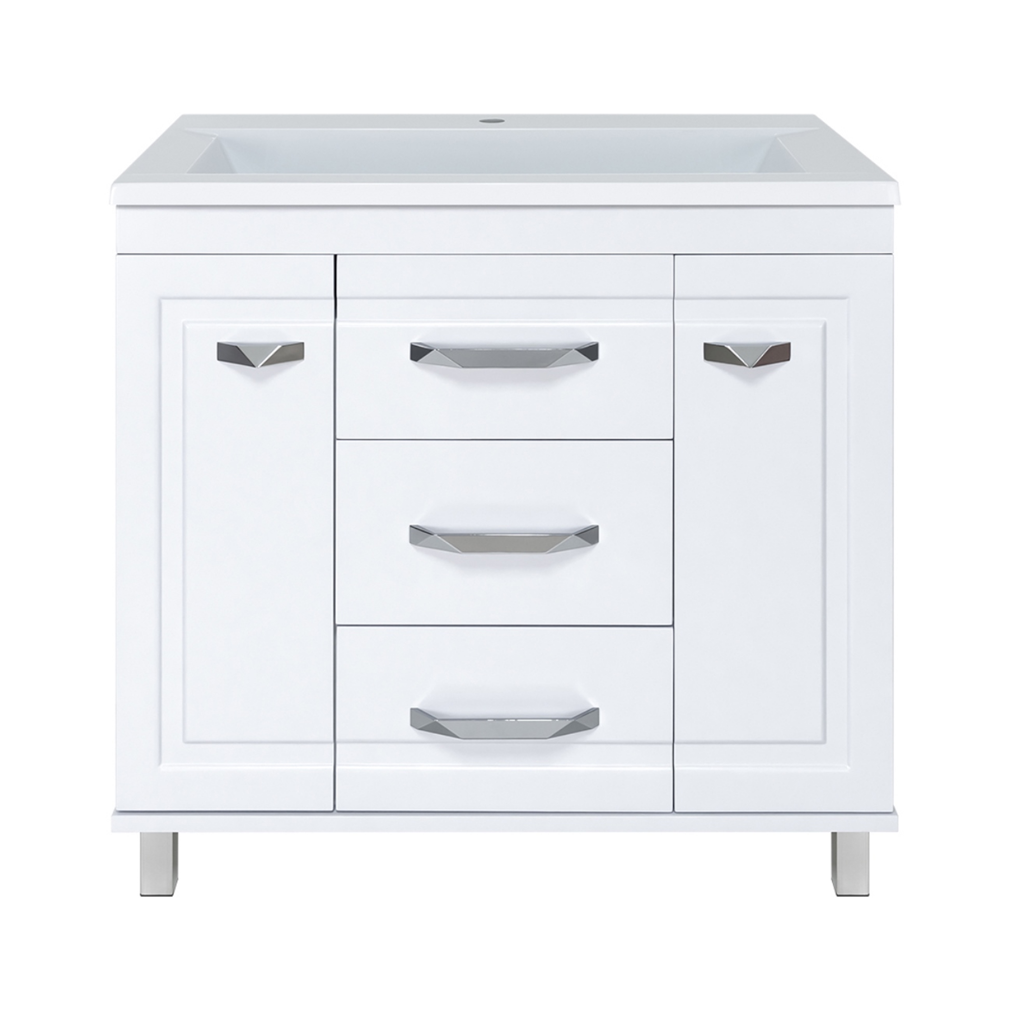 Изображение товара Тумба под раковину Misty Терра УТ000011809 90см с раковиной цвет белый