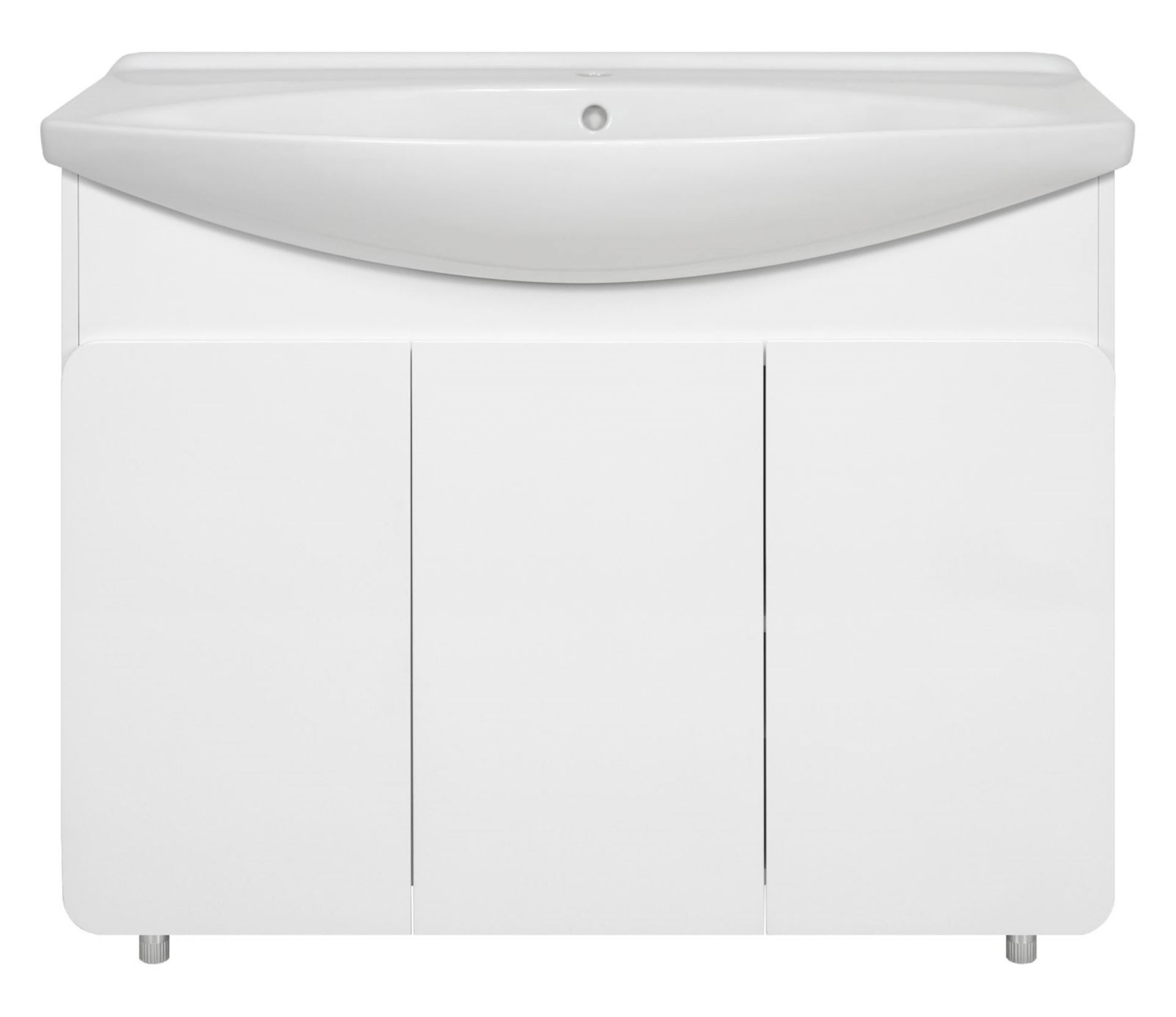 Изображение товара Тумба под раковину Misty Чегет УТ000013354 101см с раковиной цвет белый