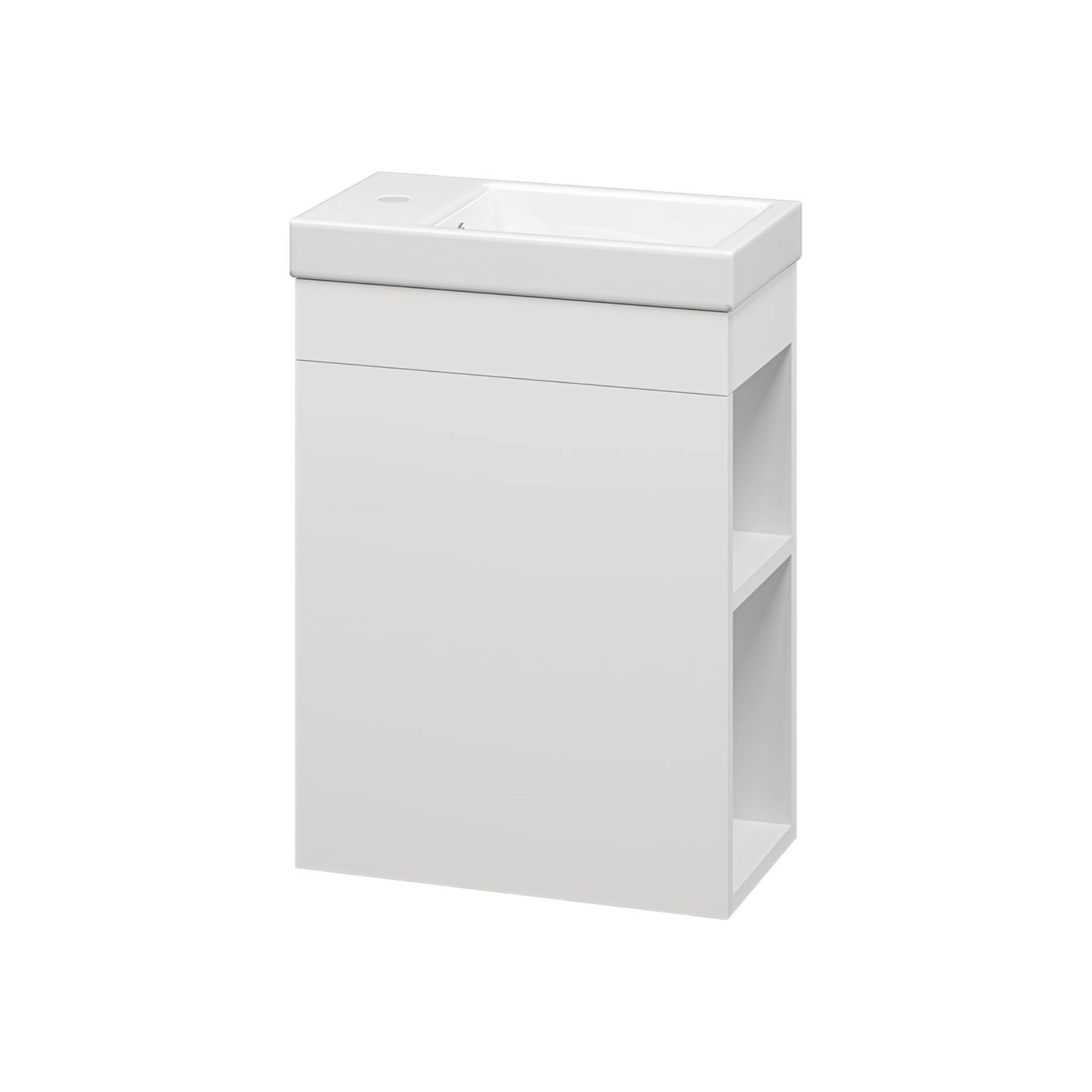 Изображение товара Тумба Misty Мини 40 см с раковиной белая