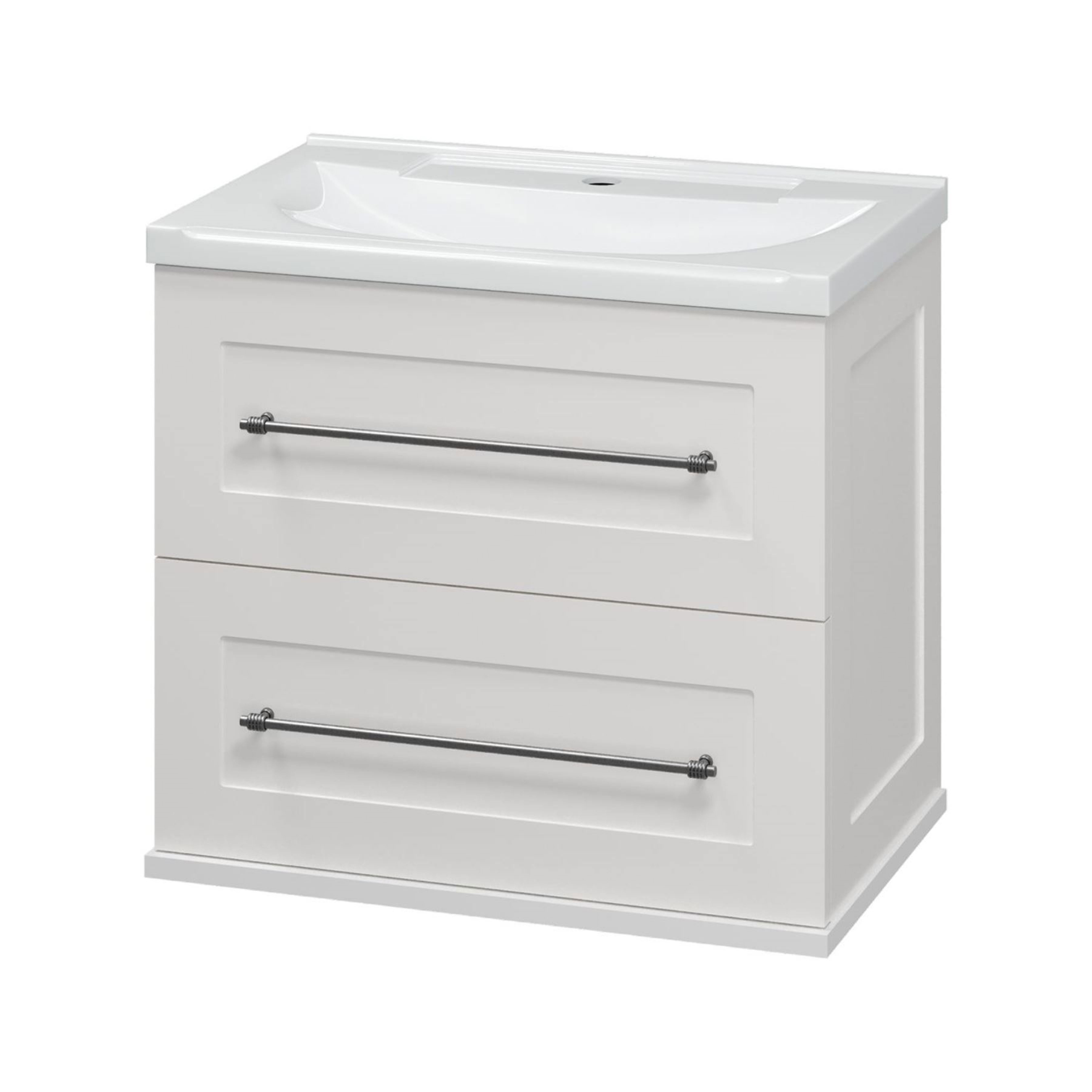 Тумба под раковину Misty Марта УТ000013427 60см с раковиной цвет белый ...