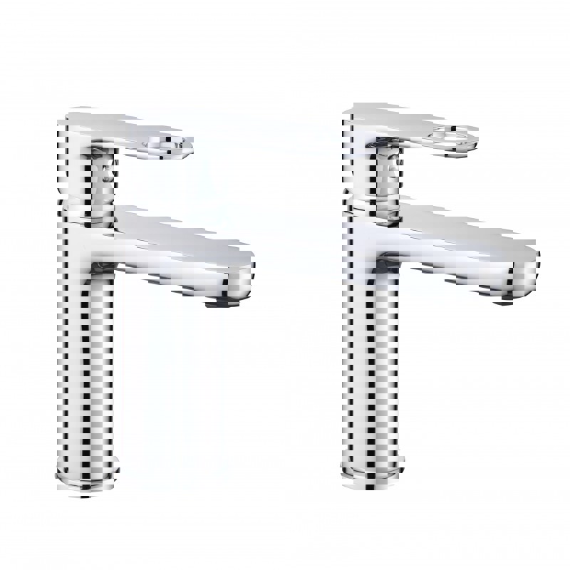 Изображение товара Смеситель D-LIN D110377 для раковины Хром — рычажный, латунь, 1/2"