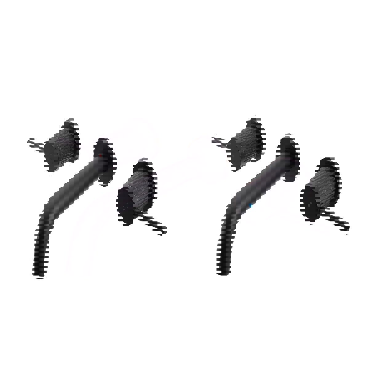 Изображение товара Смеситель Vincea Groove4G11 для раковины, черный, latun, 3 отверстия, 6 л/мин