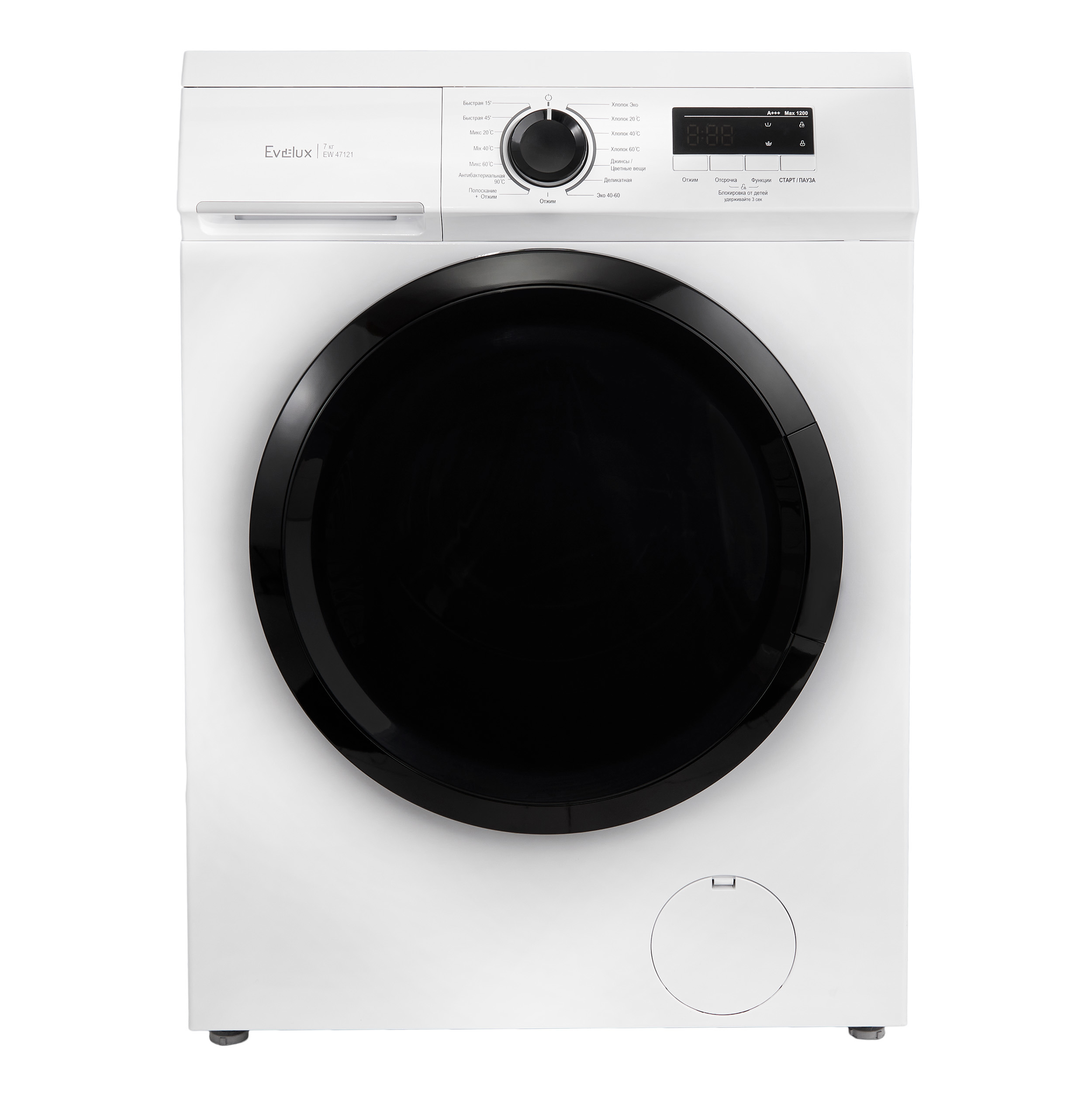 Изображение товара Стиральная машина Evelux Ew 47121 59.5x85x40 см 7 кг цвет белый