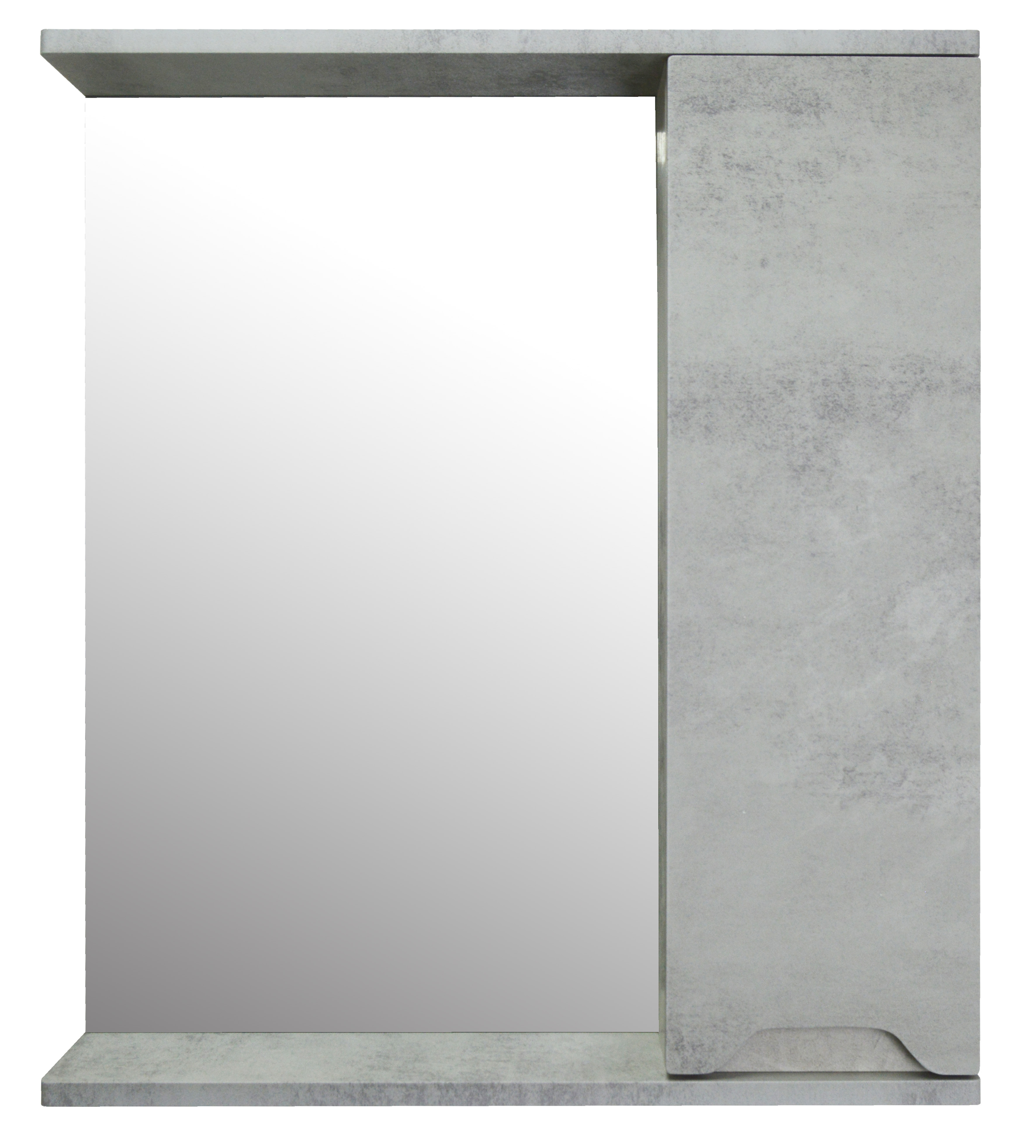 Изображение товара Подвесной шкаф с зеркалом Loranto Florena 60x60 см светлый бетон