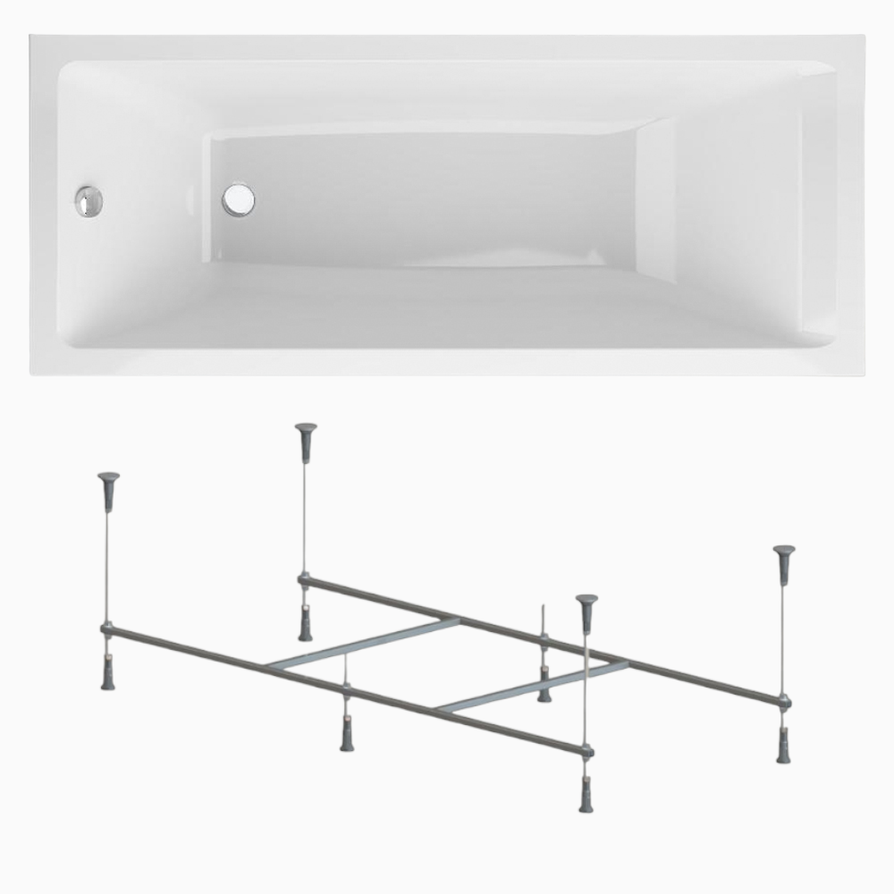 Изображение товара Акриловая прямоугольная ванна AM.PM W93A-170-070W-KL 170x70 см Германия