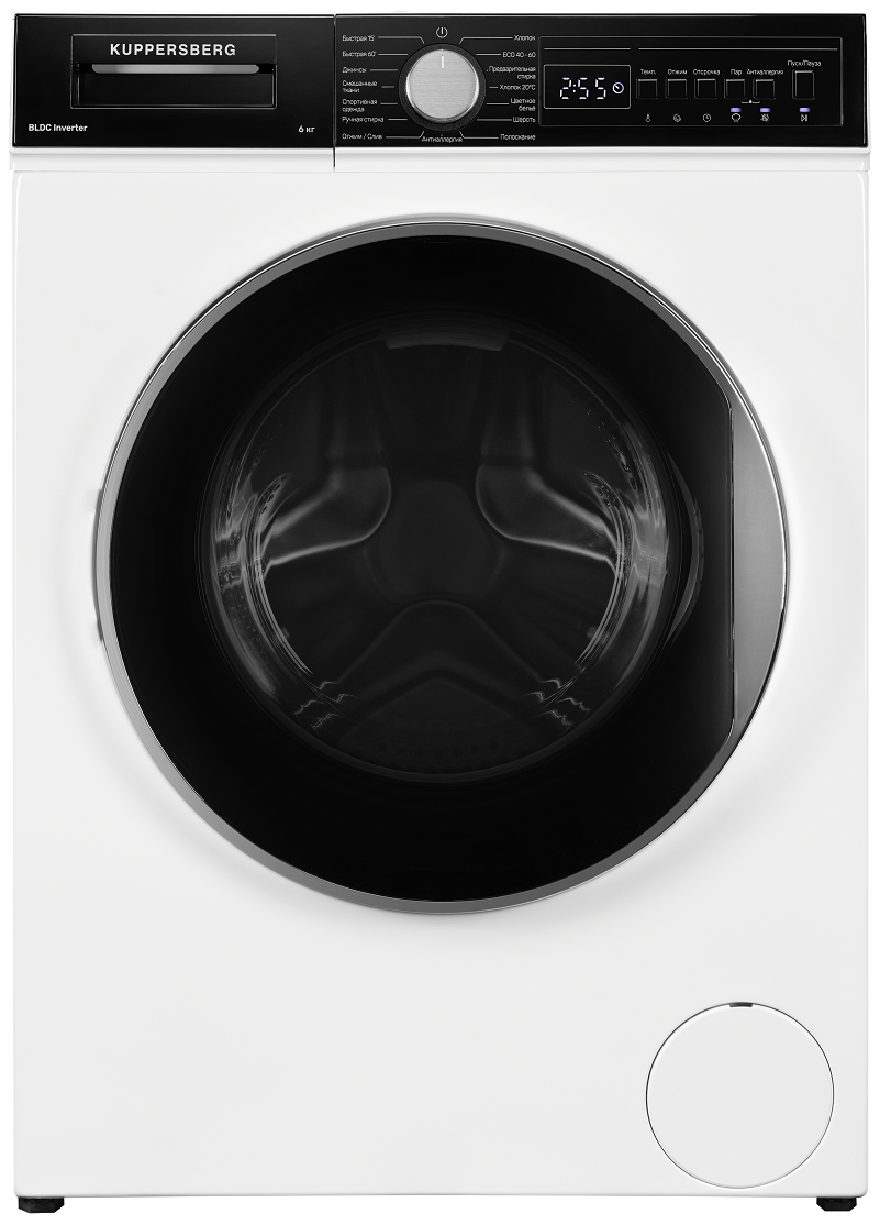 Изображение товара Стиральная машина Kuppersberg WM 410 W 6 кг 15 программ электронное управление