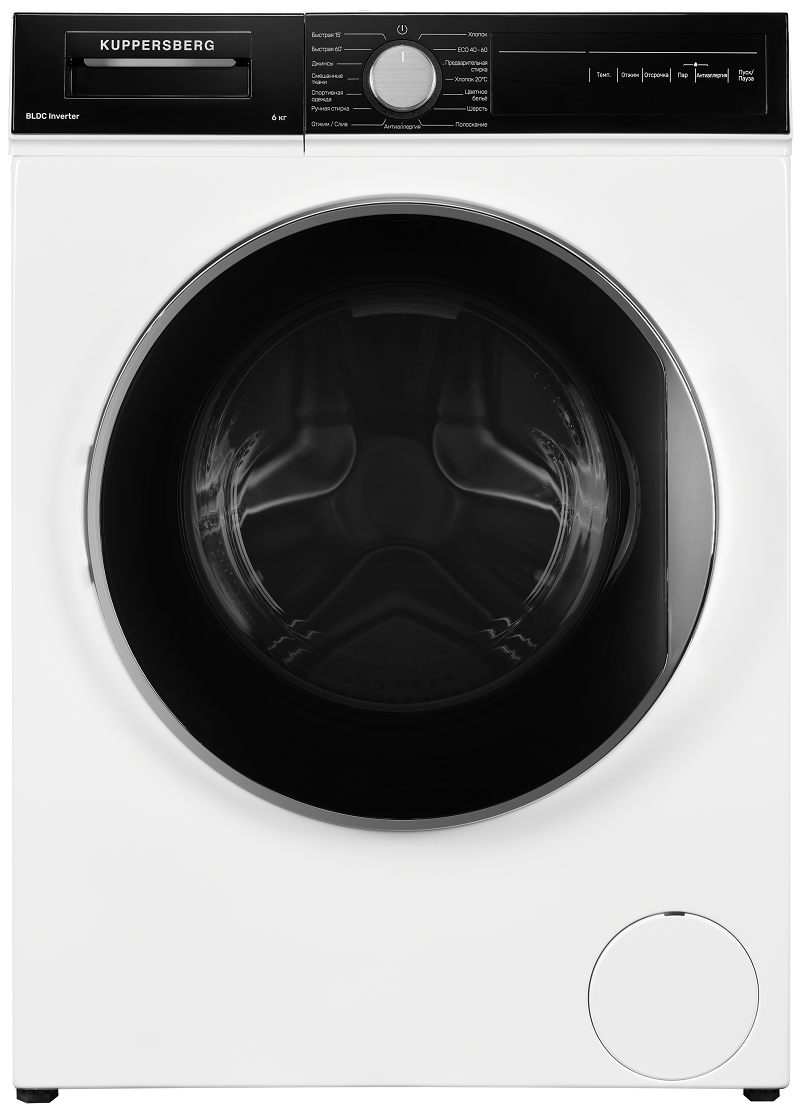 Изображение товара Стиральная машина Kuppersberg WM 411 W 6 кг фронтальная цвет бело-черный