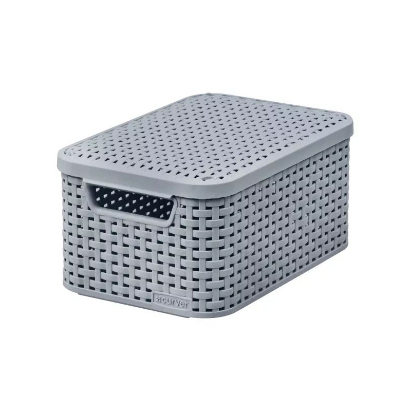 Изображение товара Корзина для ванной комнаты Curver STYLE 253006 19.80x14.20x29.10см цвет серый Изображение товара Корзина для ванной комнаты Curver STYLE 253006 19.80x14.20x29.10см цвет серый