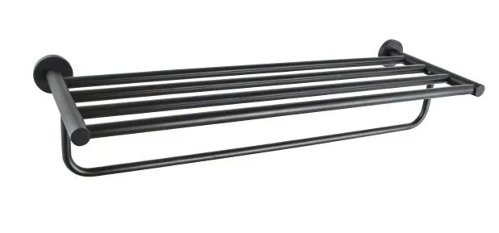 Изображение товара Держатель для полотенец D-LIN D111 черный нержавеющая сталь крепление к стене