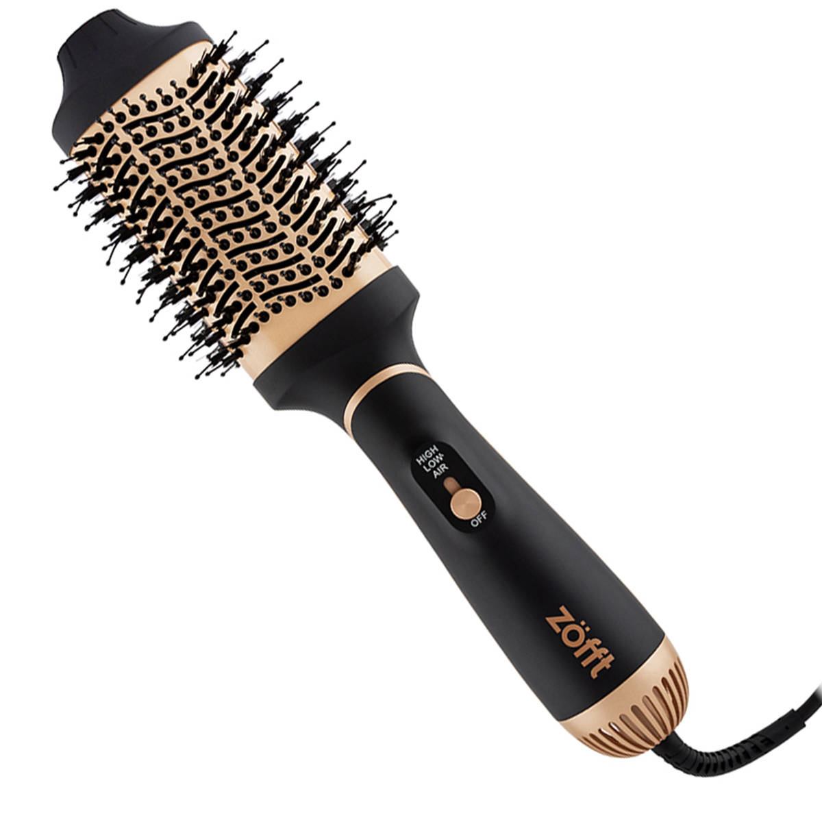 Изображение товара Фен-расческа Zofft 3 в 1 Beste черно-золотая мощностью 1000 Вт