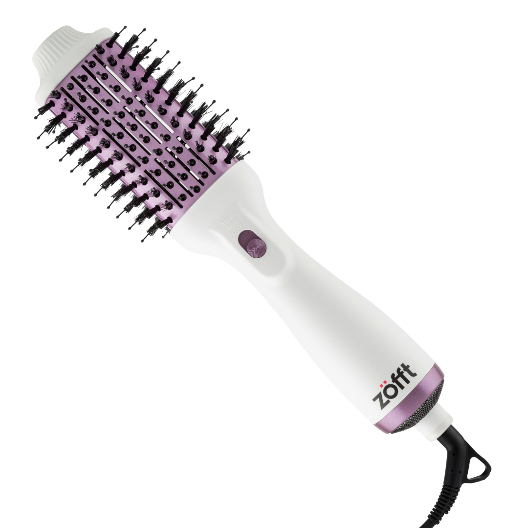 Изображение товара Фен-щетка Zofft Iren 3 в 1 бело-фиолетовый мощный мультистайлер для домашнего ухода
