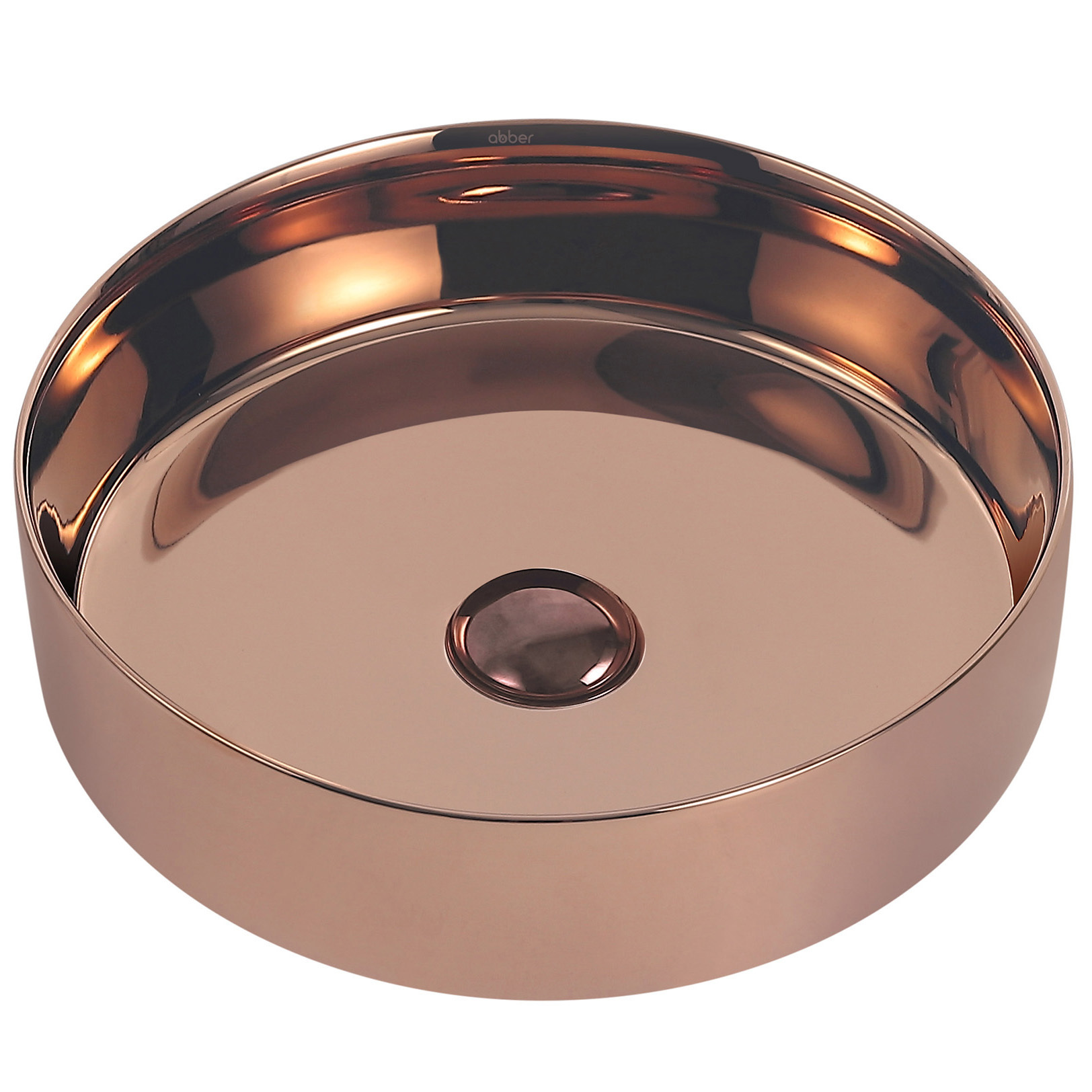 Изображение товара Раковина накладная Abber bequem AC2109RG 40см цвет жёлтый/золотой