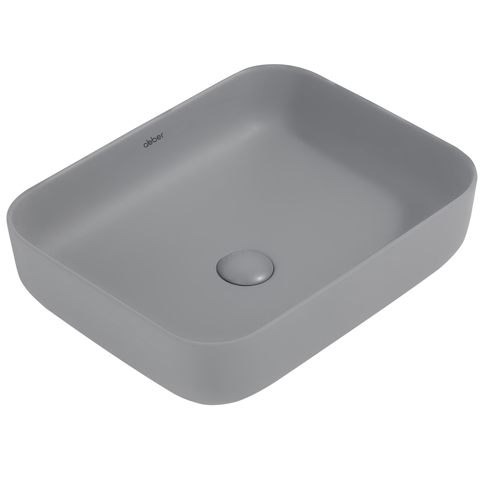 Изображение товара Раковина накладная Abber rechteck AC2202MG 50см цвет серый/серебристый