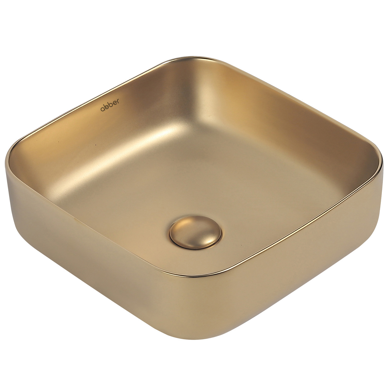 Изображение товара Раковина накладная Abber rechteck AC2211MMG 38.5см цвет жёлтый/золотой