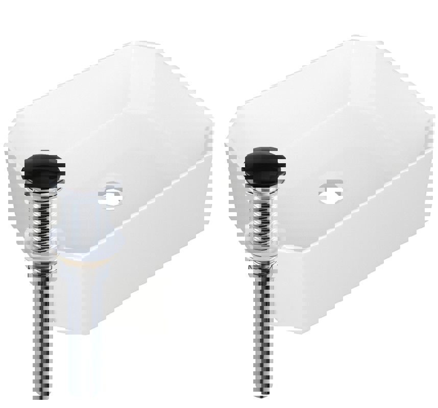 Изображение товара Раковина накладная Bauedge YBD2429 51см белая с донным клапаном клик-клак