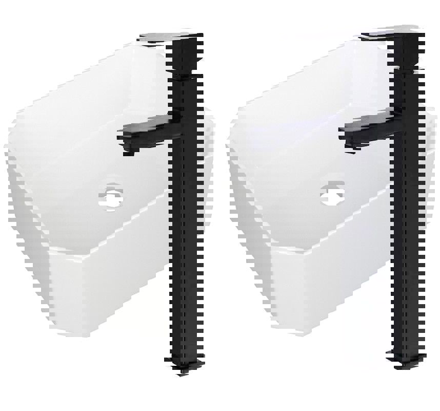 Изображение товара Комплект раковина бауеддж и смеситель для ванной комнаты белый YBD2430