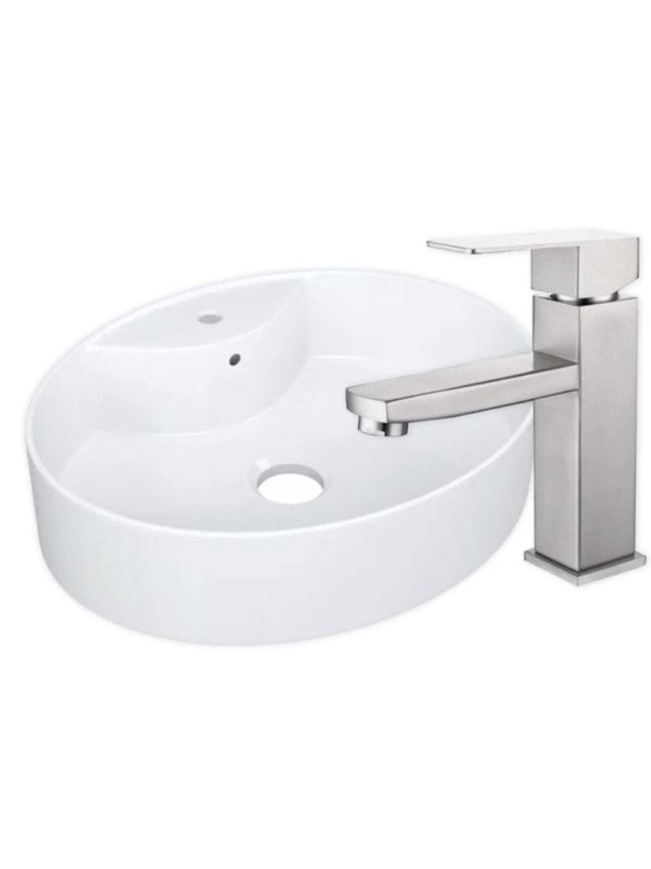 Изображение товара Раковина накладная Bauedge YBD2474 51см цвет белый