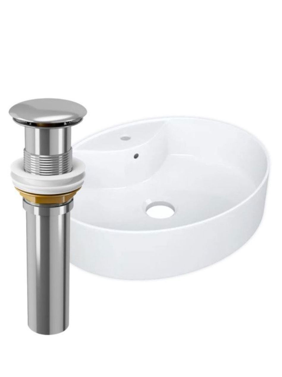 Изображение товара Бауэдж накладная раковина YBD2481 51см белая с клик-клак