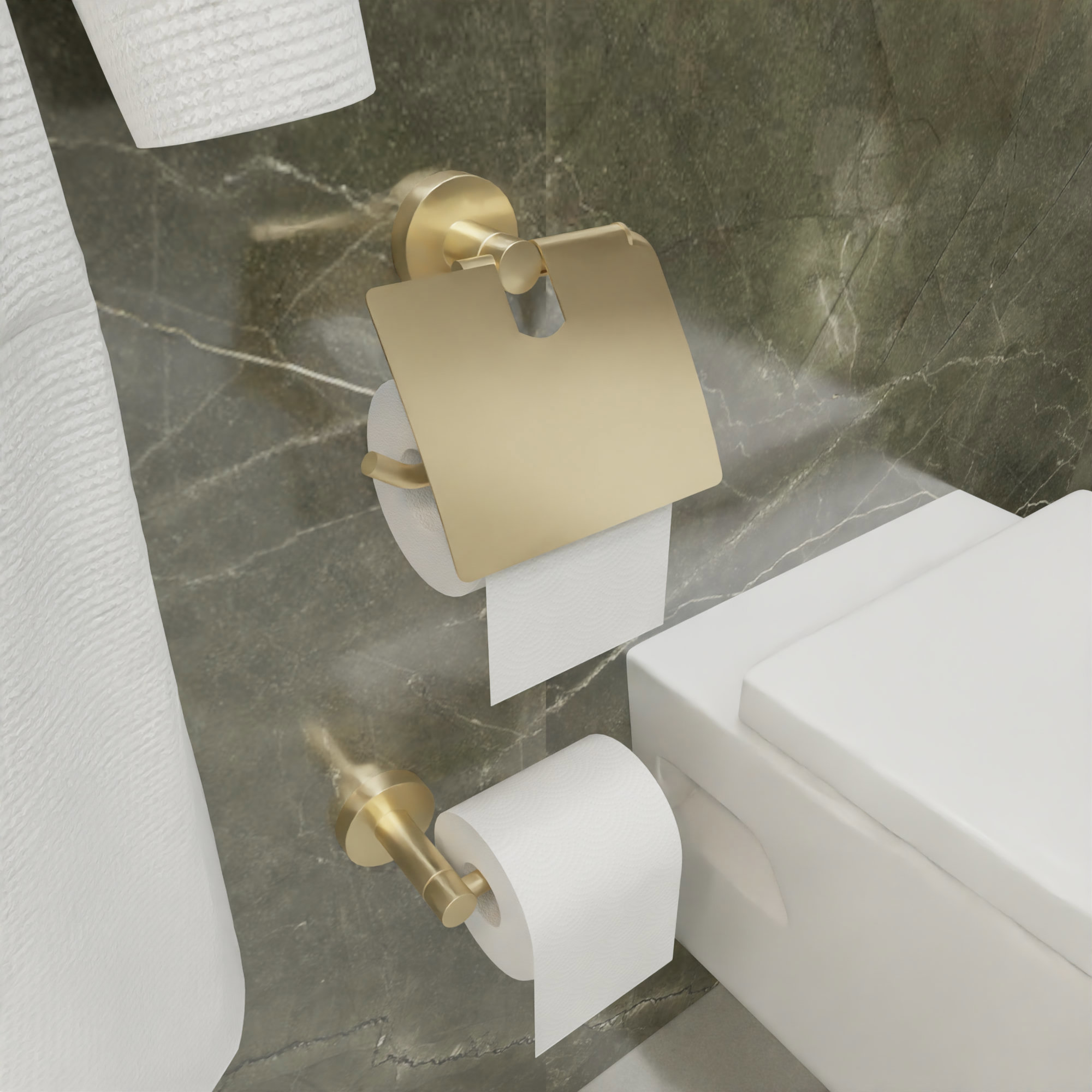 Fixsen Держатель запасного рулона FIXSEN "COMFORT GOLD" золото-сатин FX-87010A — купить в Алматы