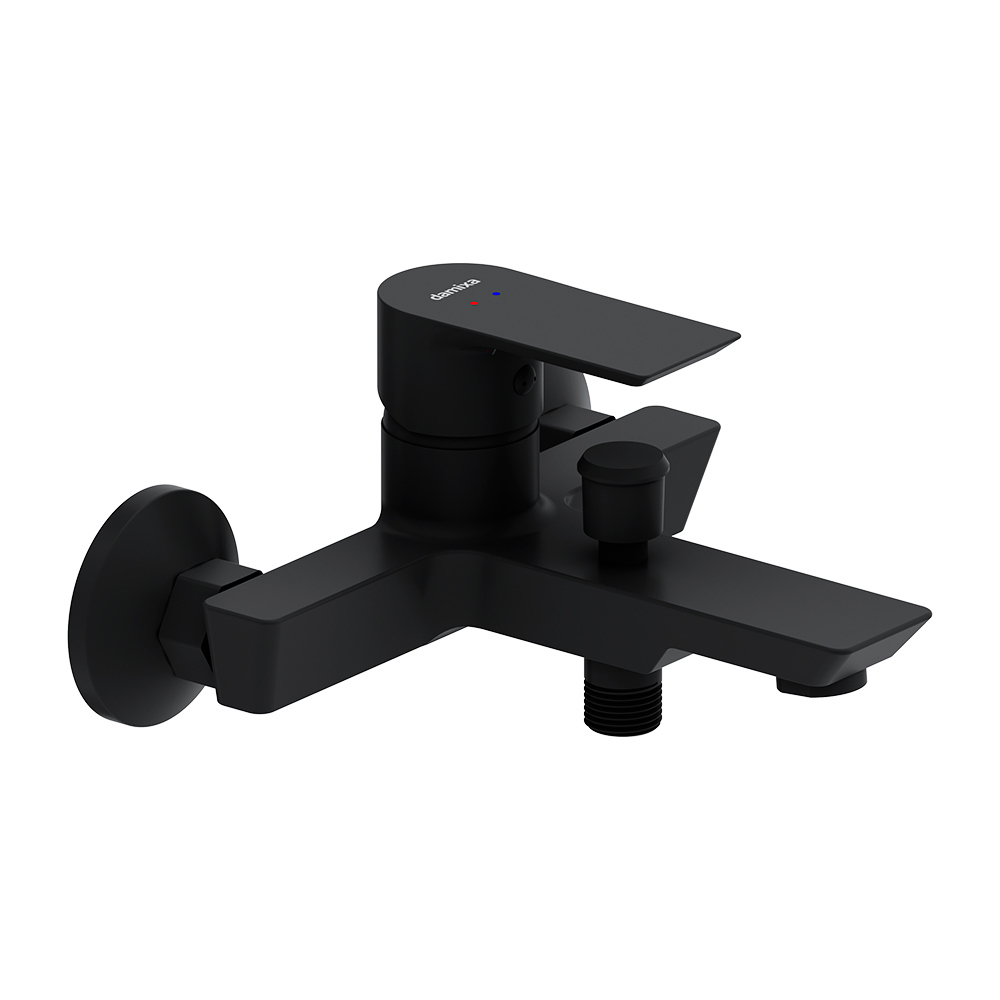 Изображение товара Дамексa Смеситель для ванны однорычажный Apollo черный Matt 471000300