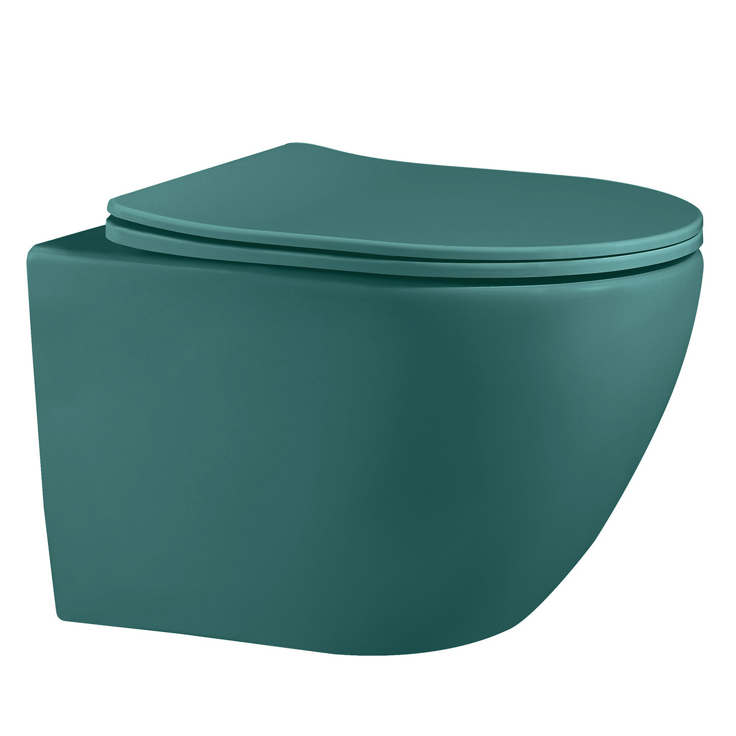 Изображение товара Подвесной унитаз ABBER Bequem AC1101MBG безободковый матовый зеленый