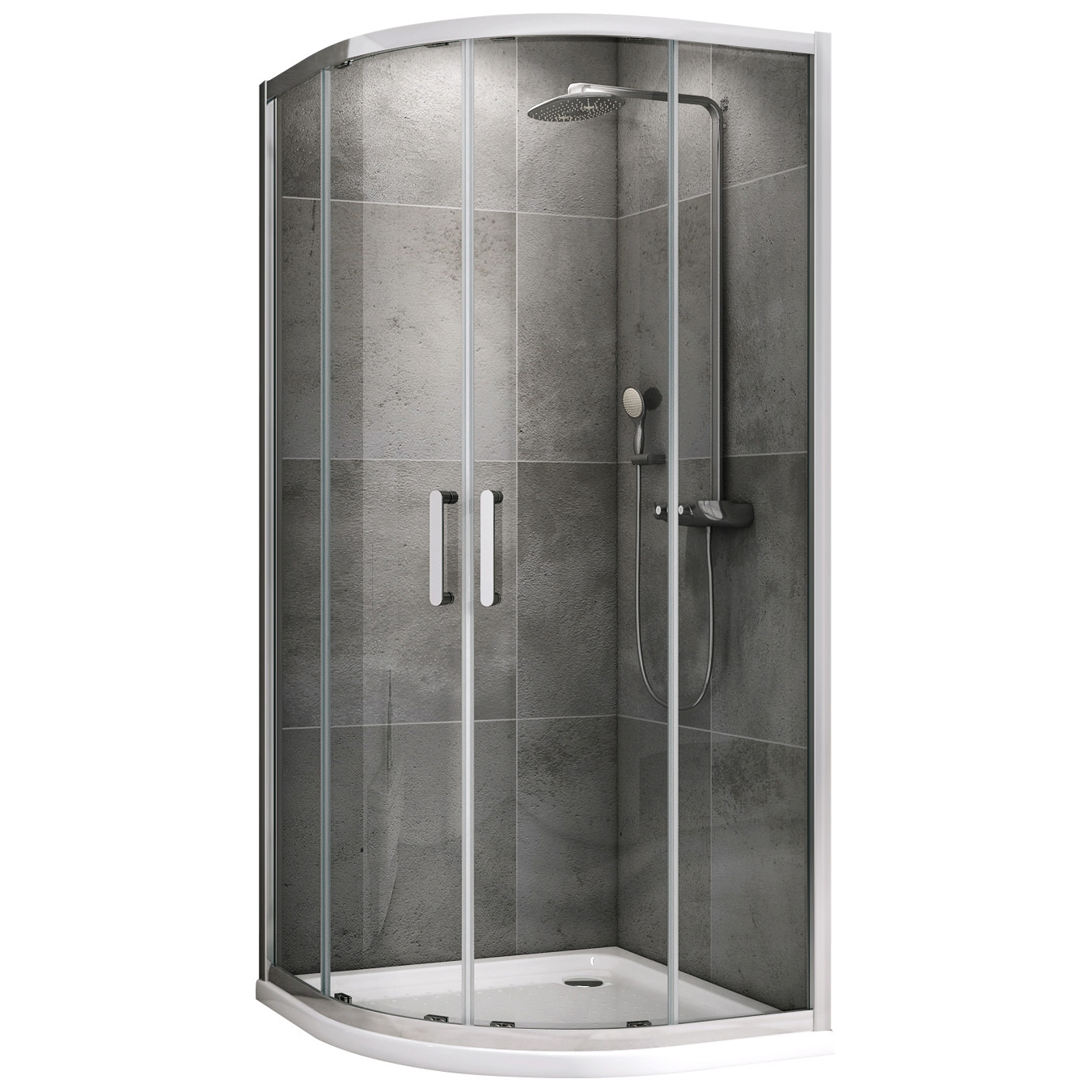 Изображение товара Душевой уголок ABber Schwarzer Diamant AG01090 1/4 круга 90x90 см