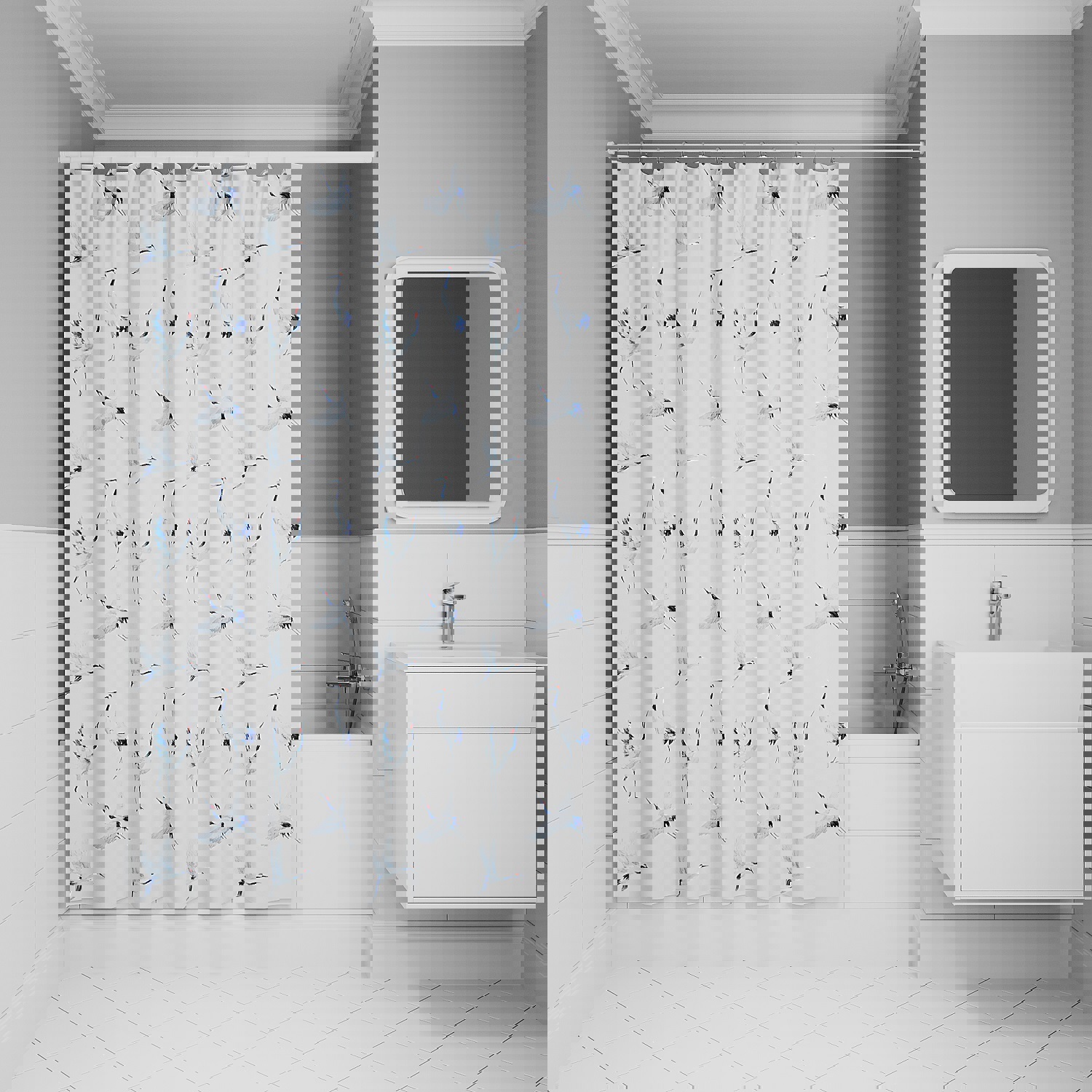 Изображение товара Шторка для ванной комнаты IDDIS BP02P18i11 200x180см цвет белый