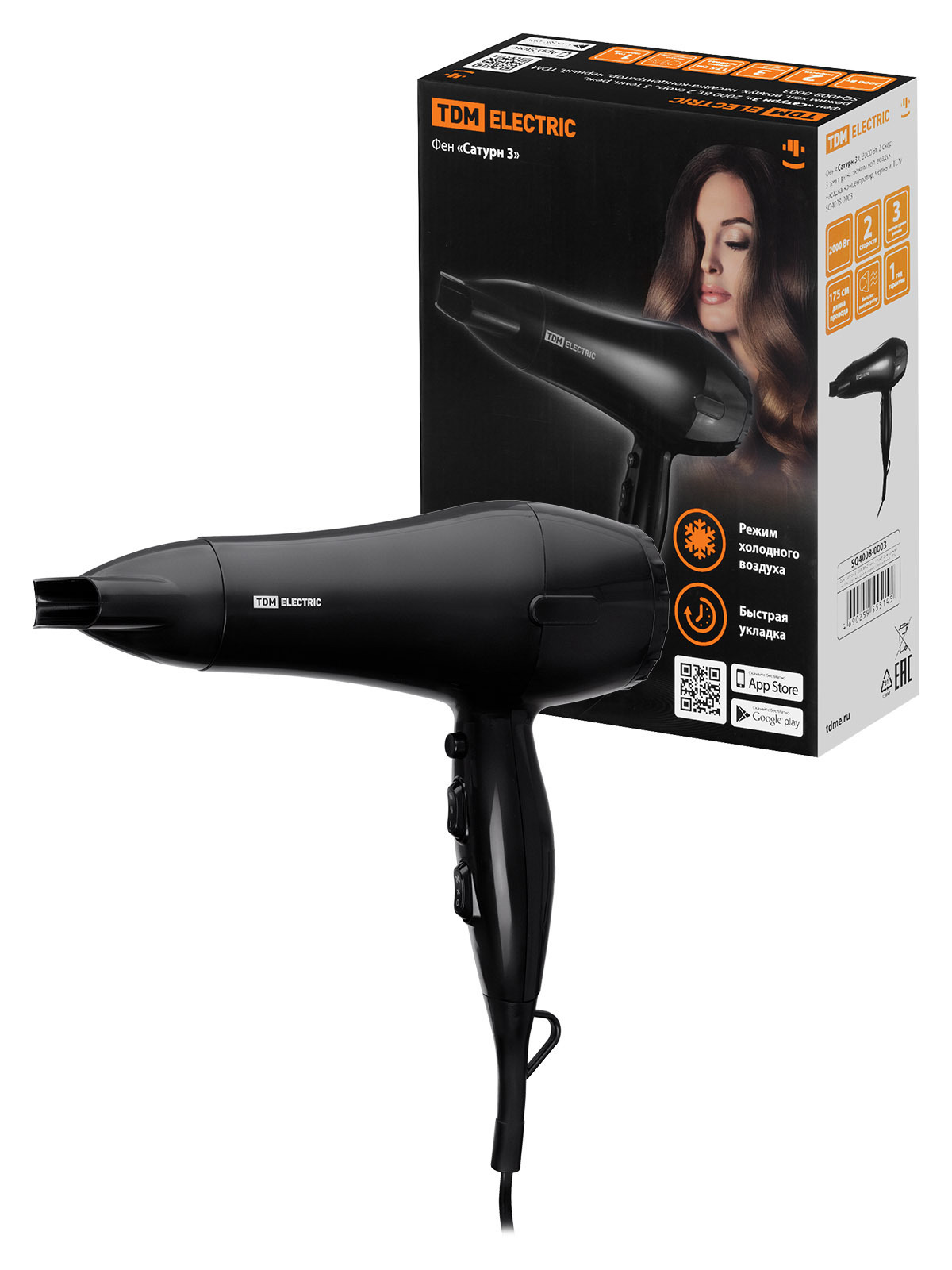 Изображение товара Фен TDM ELECTRIC SQ4008-0003 2000 Вт