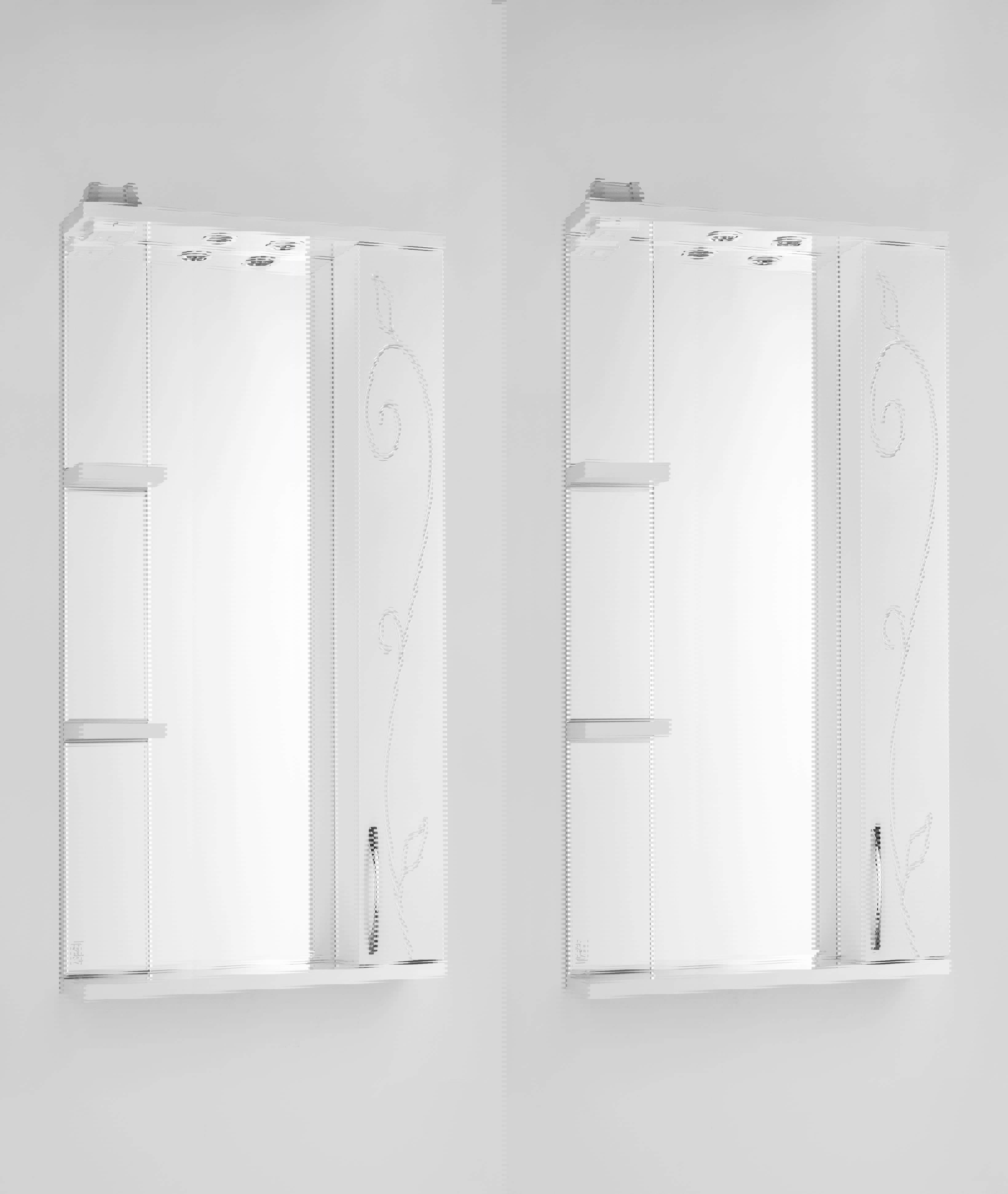 Изображение товара Шкаф для ванной комнаты Style line ЛС-00000080 с подсветкой 83x80см