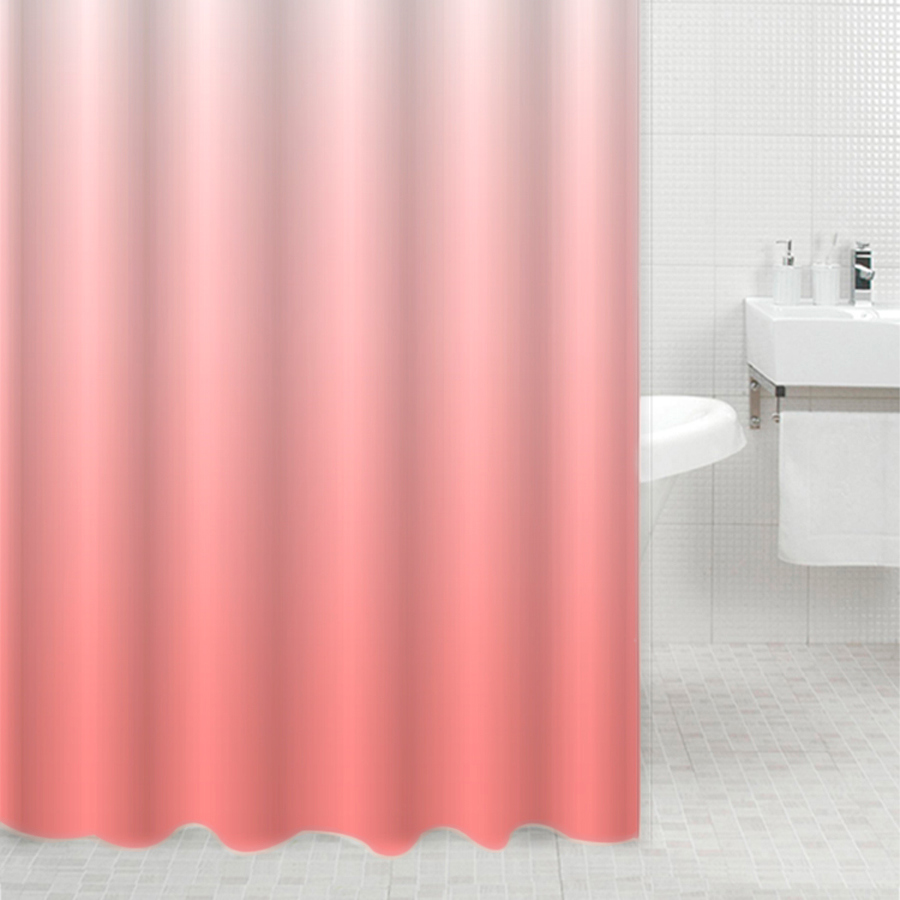 Изображение товара Шторка для ванной комнаты DELPHINIUM 104262 180x180см цвет розовый