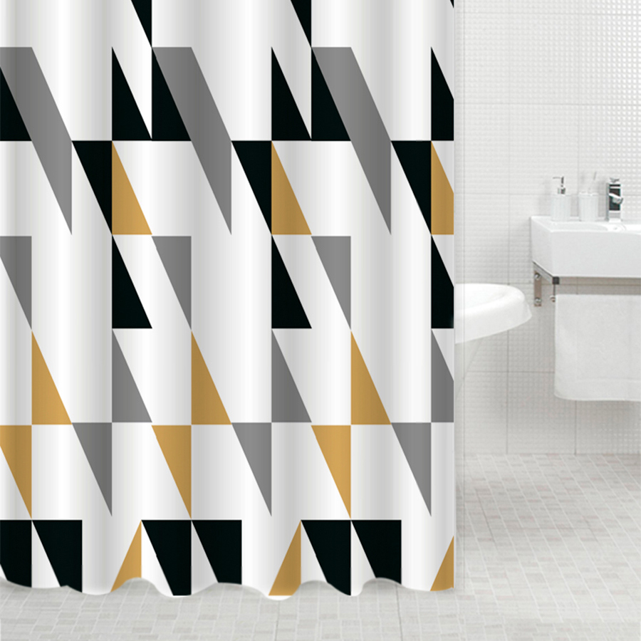 Изображение товара Штора для ванной комнаты DELPHINIUM 180x180см разноцветная водонепроницаемая полиэстер