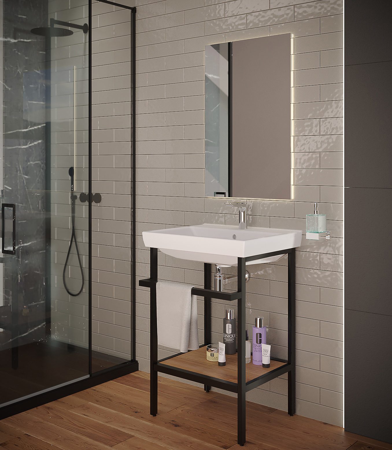 Изображение товара Тумба под раковину LEMAN Stilson 6.TN60.ST.3 56см черная