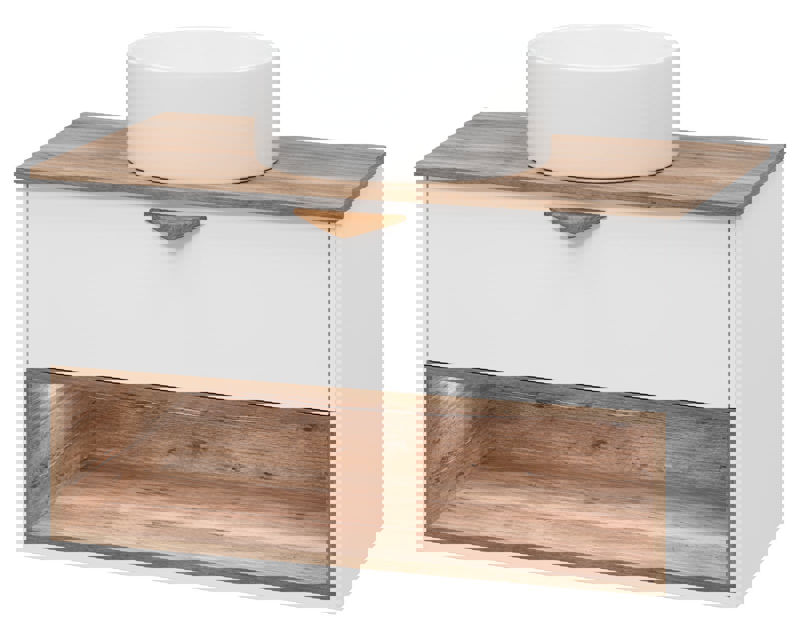 Изображение товара Тумба под раковину Brevita Bergen BER-07090-19-01-1Я 90см цвет белый