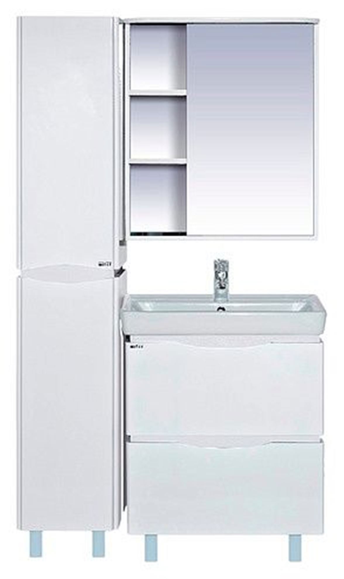 Изображение товара Шкаф для ванны напольный Misty П-Внр05035-01Л 35x180см цвет белый