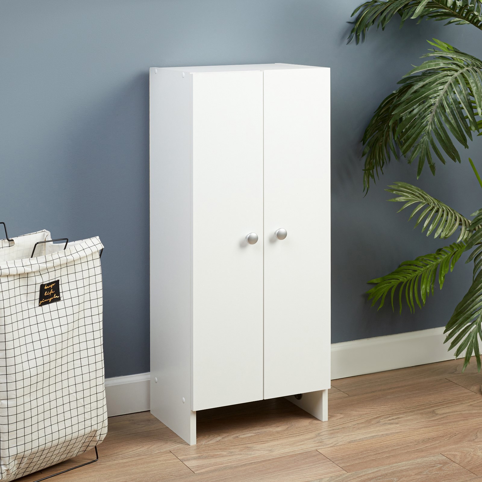 Изображение товара Шкаф для ванны напольный Клик мебель 10166564 40x100см цвет белый