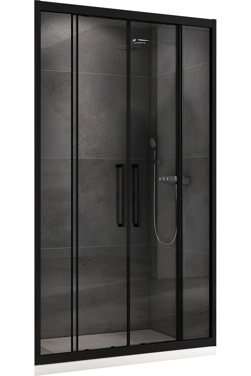 Изображение товара Душевая дверь Abber AG33180BH 180см эффект стекла прозрачный раздвижной