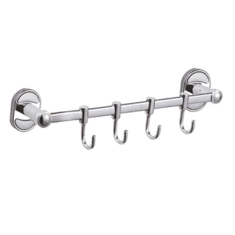 Изображение товара Планка с крючками для полотенец D-Lin D289700-4, хром